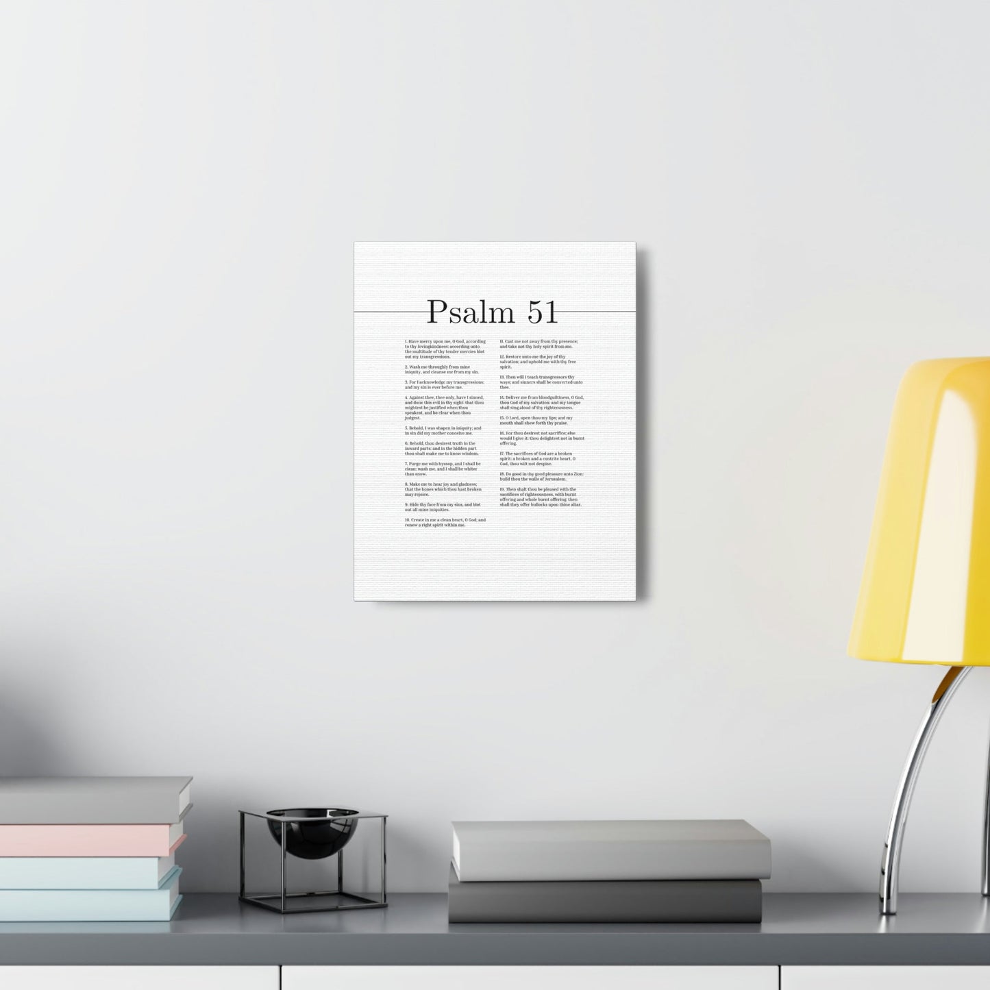Scripture Walls Psalm 51 God Of My Salvation Christian Wall Art Bible Verse Print Ready to Hang Unframed-Express Your Love Gifts
