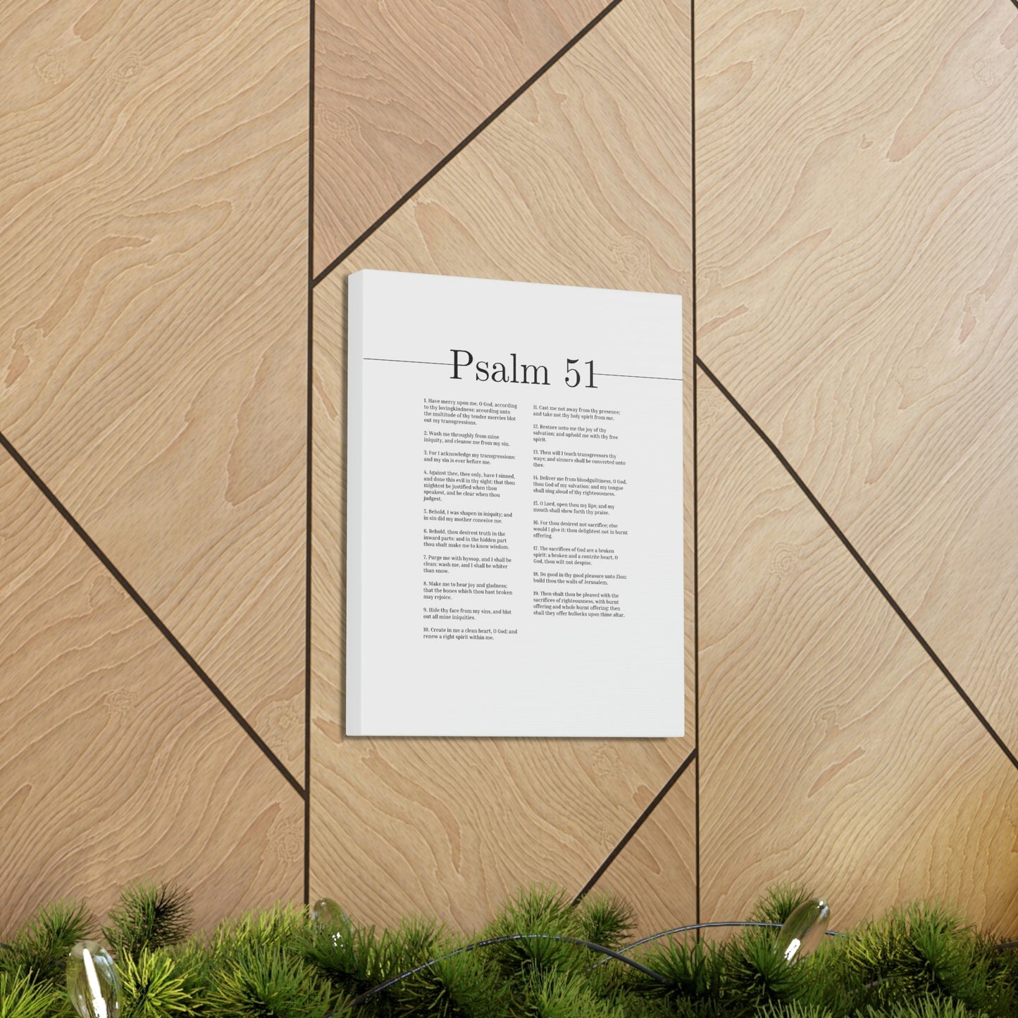 Scripture Walls Psalm 51 God Of My Salvation Christian Wall Art Bible Verse Print Ready to Hang Unframed-Express Your Love Gifts