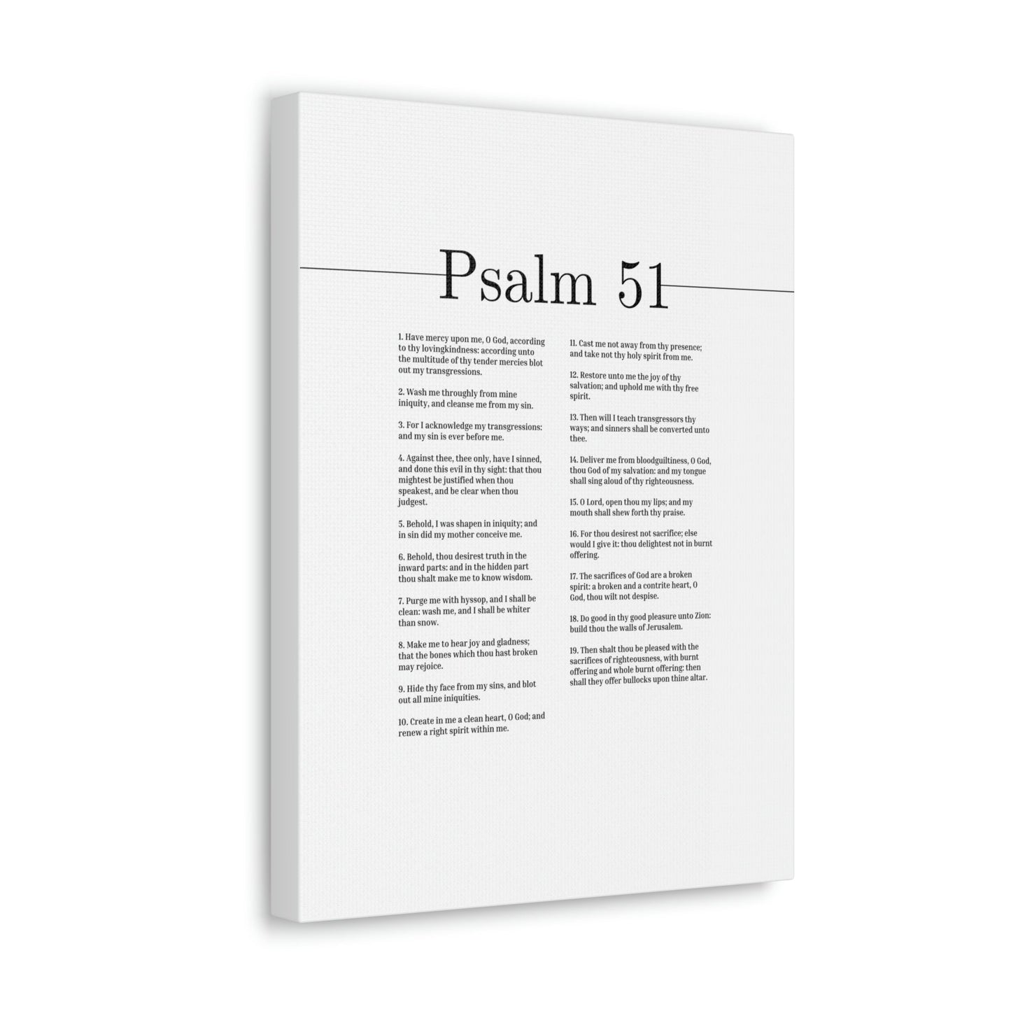 Scripture Walls Psalm 51 God Of My Salvation Christian Wall Art Bible Verse Print Ready to Hang Unframed-Express Your Love Gifts