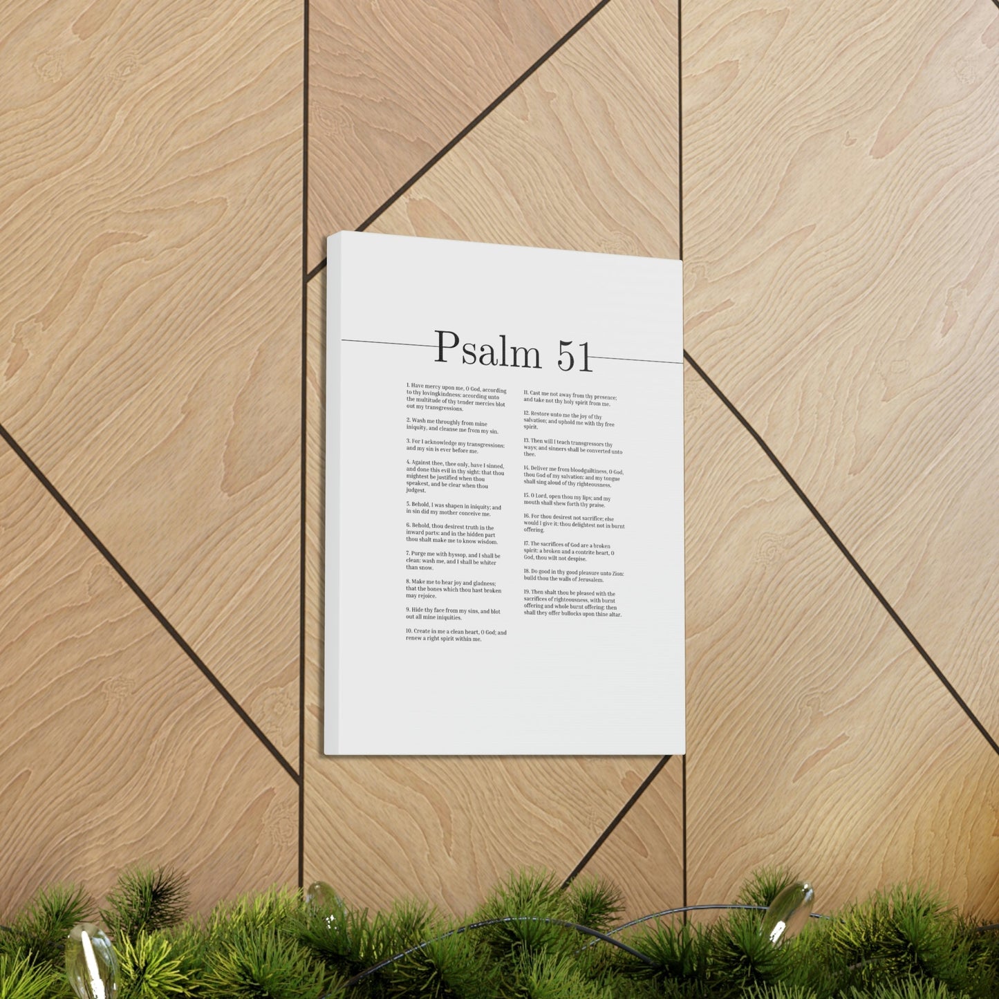Scripture Walls Psalm 51 God Of My Salvation Christian Wall Art Bible Verse Print Ready to Hang Unframed-Express Your Love Gifts