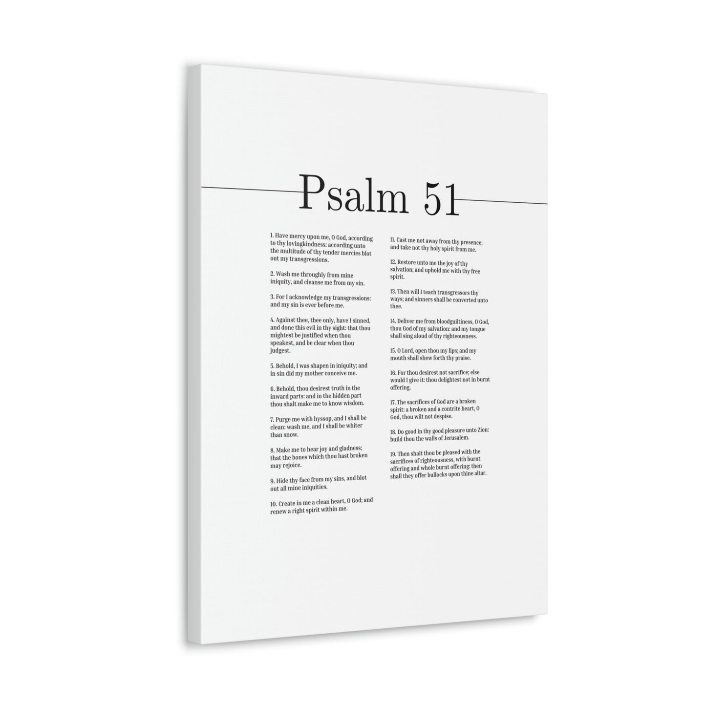 Scripture Walls Psalm 51 God Of My Salvation Christian Wall Art Bible Verse Print Ready to Hang Unframed-Express Your Love Gifts