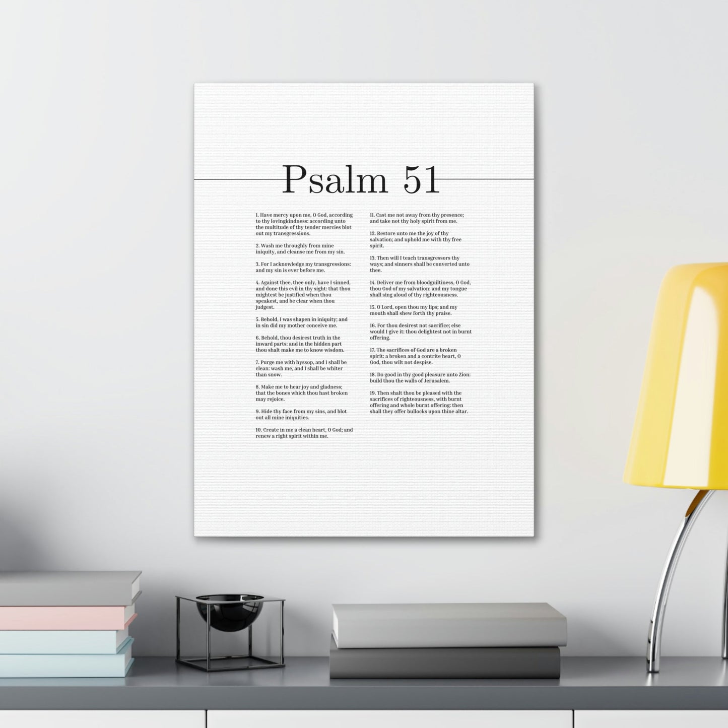 Scripture Walls Psalm 51 God Of My Salvation Christian Wall Art Bible Verse Print Ready to Hang Unframed-Express Your Love Gifts