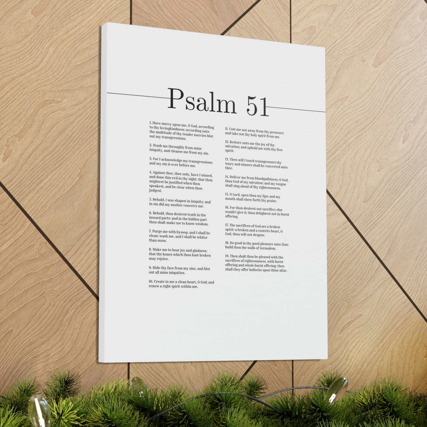 Scripture Walls Psalm 51 God Of My Salvation Christian Wall Art Bible Verse Print Ready to Hang Unframed-Express Your Love Gifts