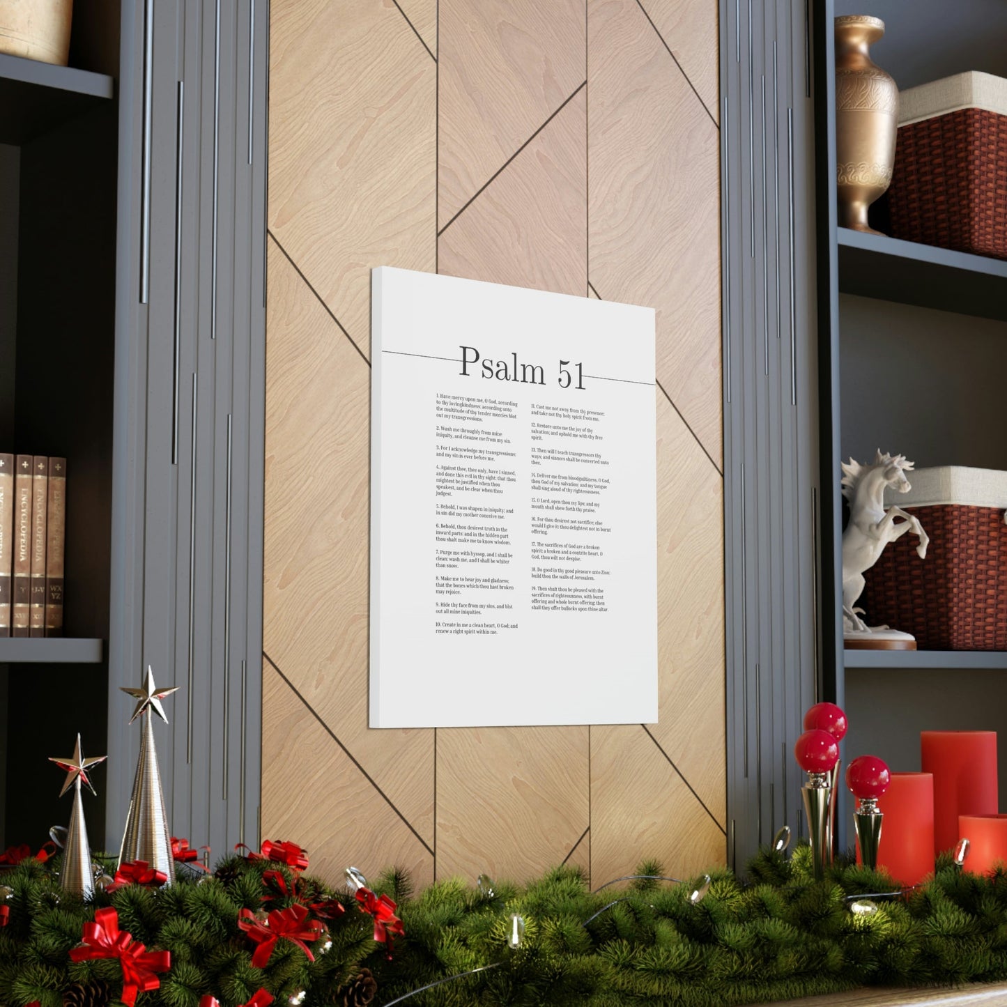 Scripture Walls Psalm 51 God Of My Salvation Christian Wall Art Bible Verse Print Ready to Hang Unframed-Express Your Love Gifts