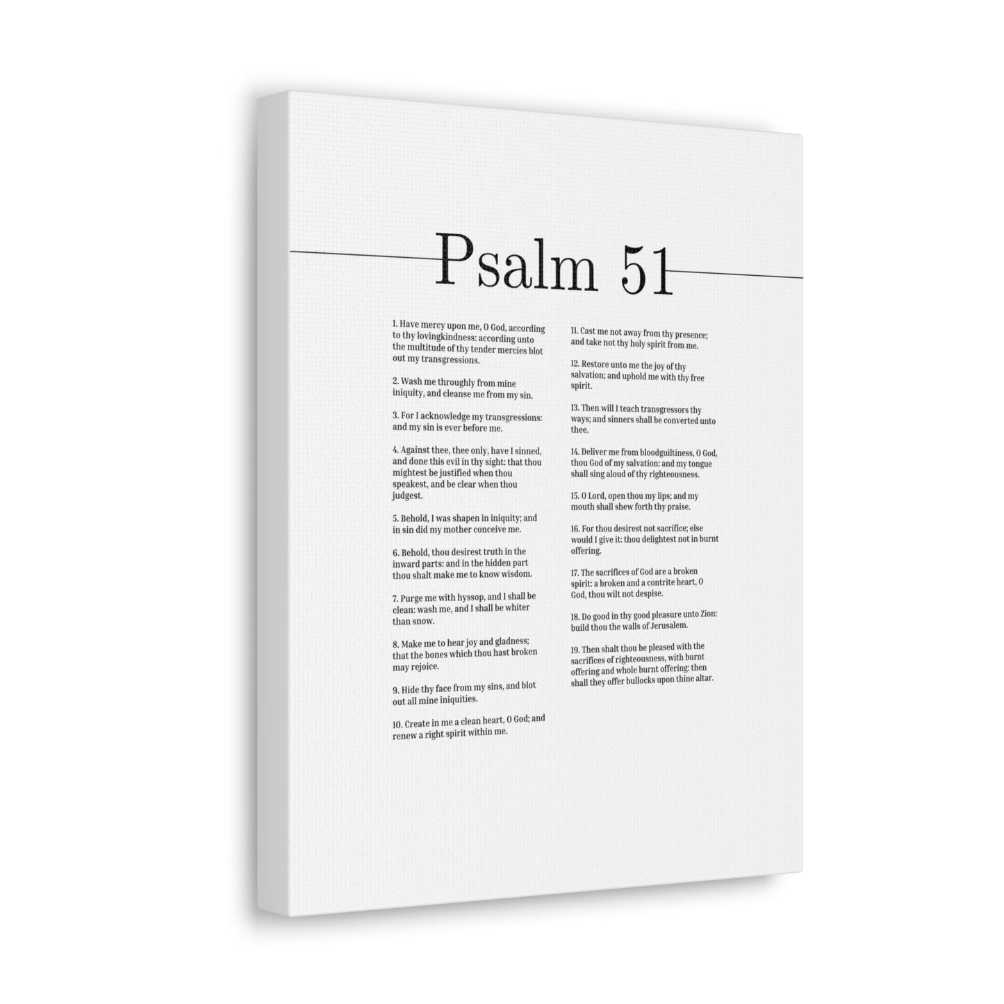 Scripture Walls Psalm 51 God Of My Salvation Christian Wall Art Bible Verse Print Ready to Hang Unframed-Express Your Love Gifts