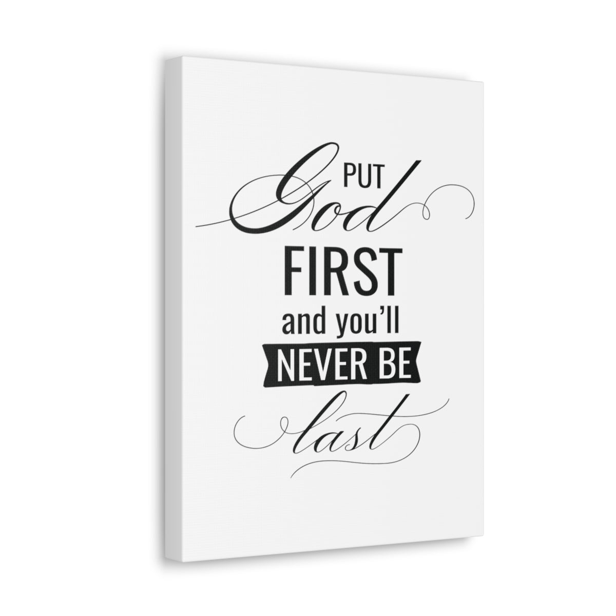 Scripture Walls Put God First Matthew 6:33 Simple Christian Wall Art Print Ready to Hang Unframed-Express Your Love Gifts