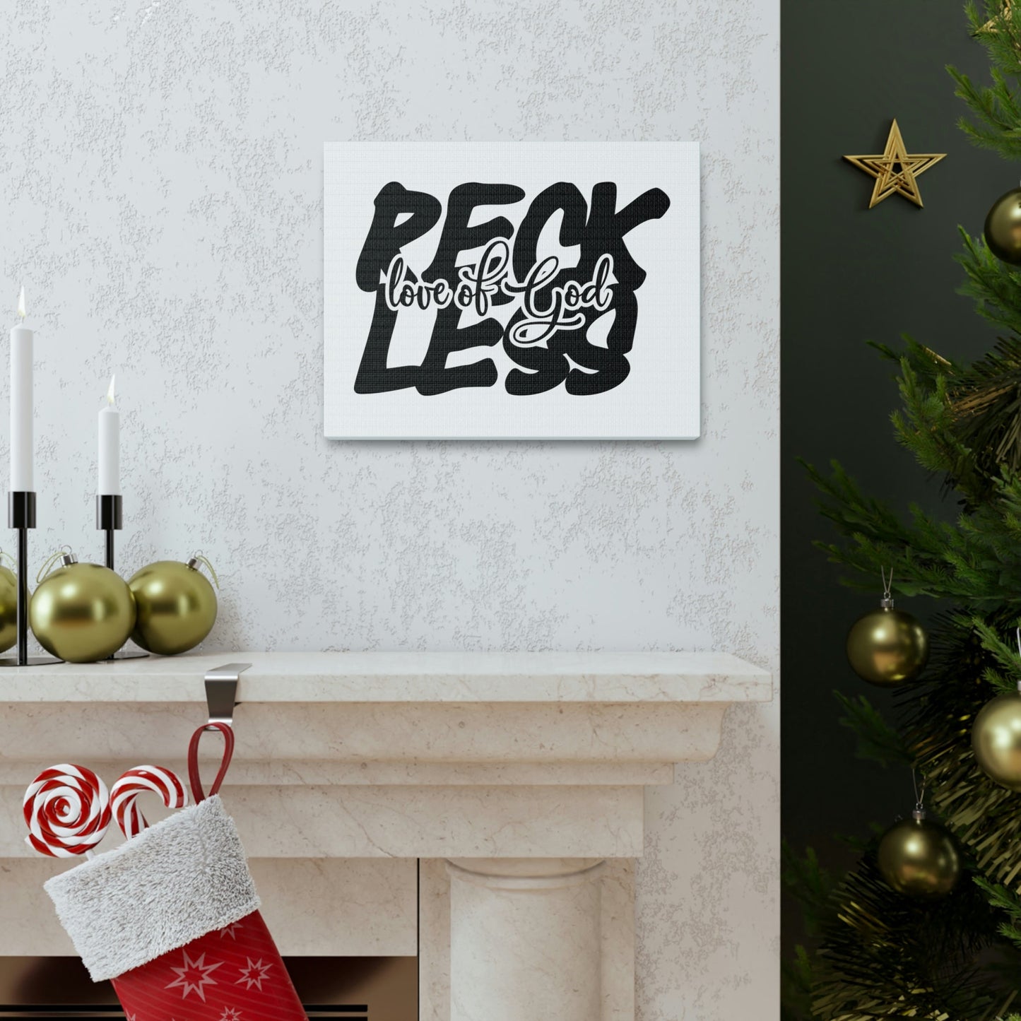 Scripture Walls Reckless Love Of God Psalm 36:7 Christian Wall Art Print Ready to Hang Unframed-Express Your Love Gifts