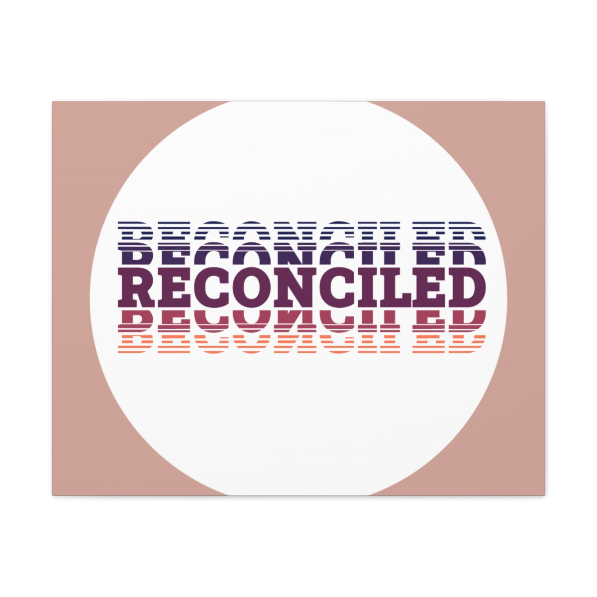 Scripture Walls Reconciled Purple Romans 5:10 Bible Canvas Christian Wall Art Ready to Hang Unframed-Express Your Love Gifts