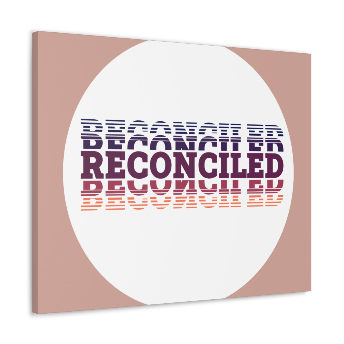 Scripture Walls Reconciled Purple Romans 5:10 Bible Canvas Christian Wall Art Ready to Hang Unframed-Express Your Love Gifts