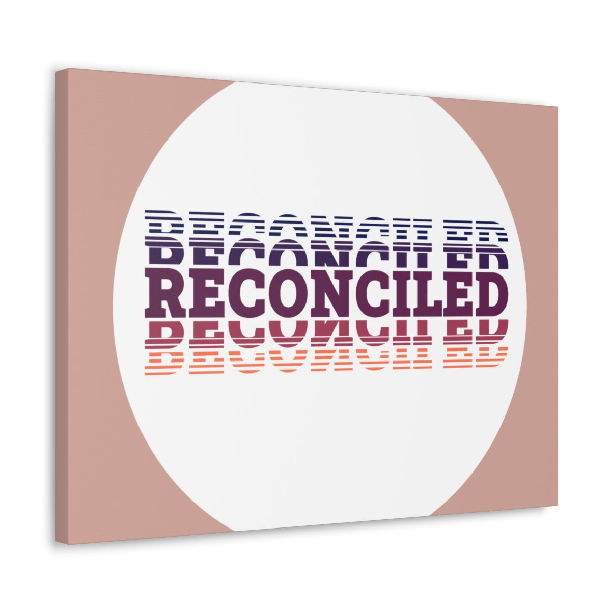 Scripture Walls Reconciled Purple Romans 5:10 Bible Canvas Christian Wall Art Ready to Hang Unframed-Express Your Love Gifts