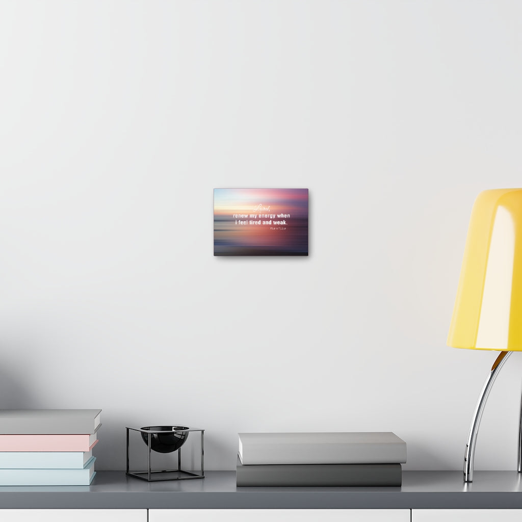 Renew My Energy Psalm 103:5 Bible Verse Canvas Christian Wall Art Ready to Hang Unframed-Express Your Love Gifts