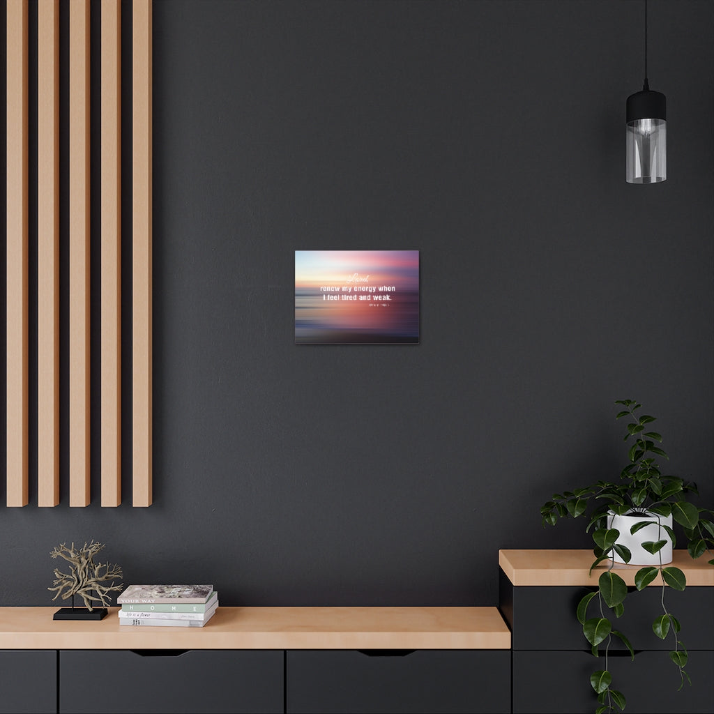 Renew My Energy Psalm 103:5 Bible Verse Canvas Christian Wall Art Ready to Hang Unframed-Express Your Love Gifts