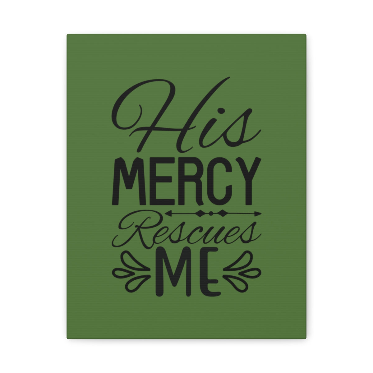Scripture Walls Rescues Me Dark Green Psalm 71:2 Bible Canvas Christian Wall Art Ready to Hang Unframed-Express Your Love Gifts