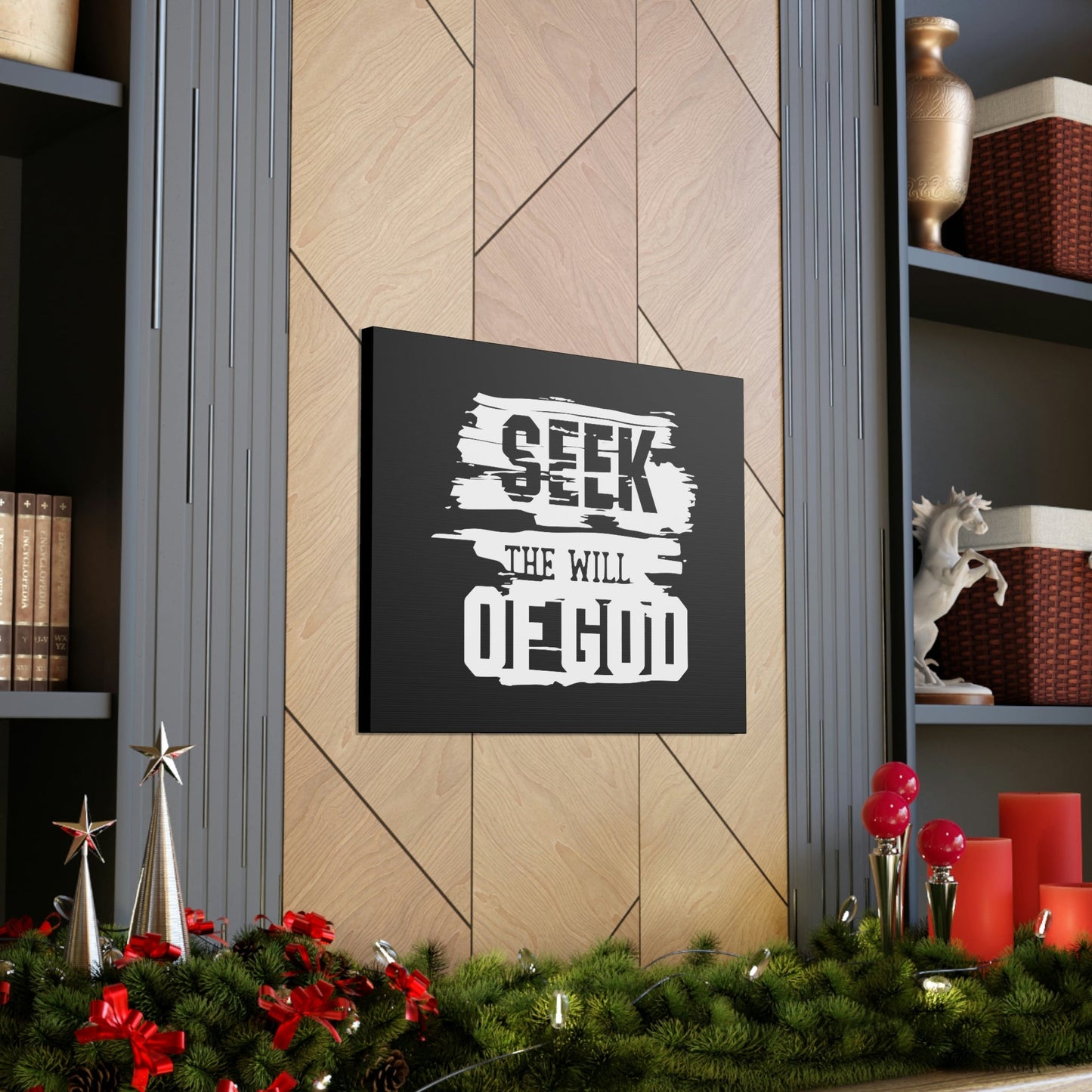 Seek The Will Of God Matthew 6:33 Christian Wall Art Bible Verse Print Ready to Hang Unframed-Express Your Love Gifts