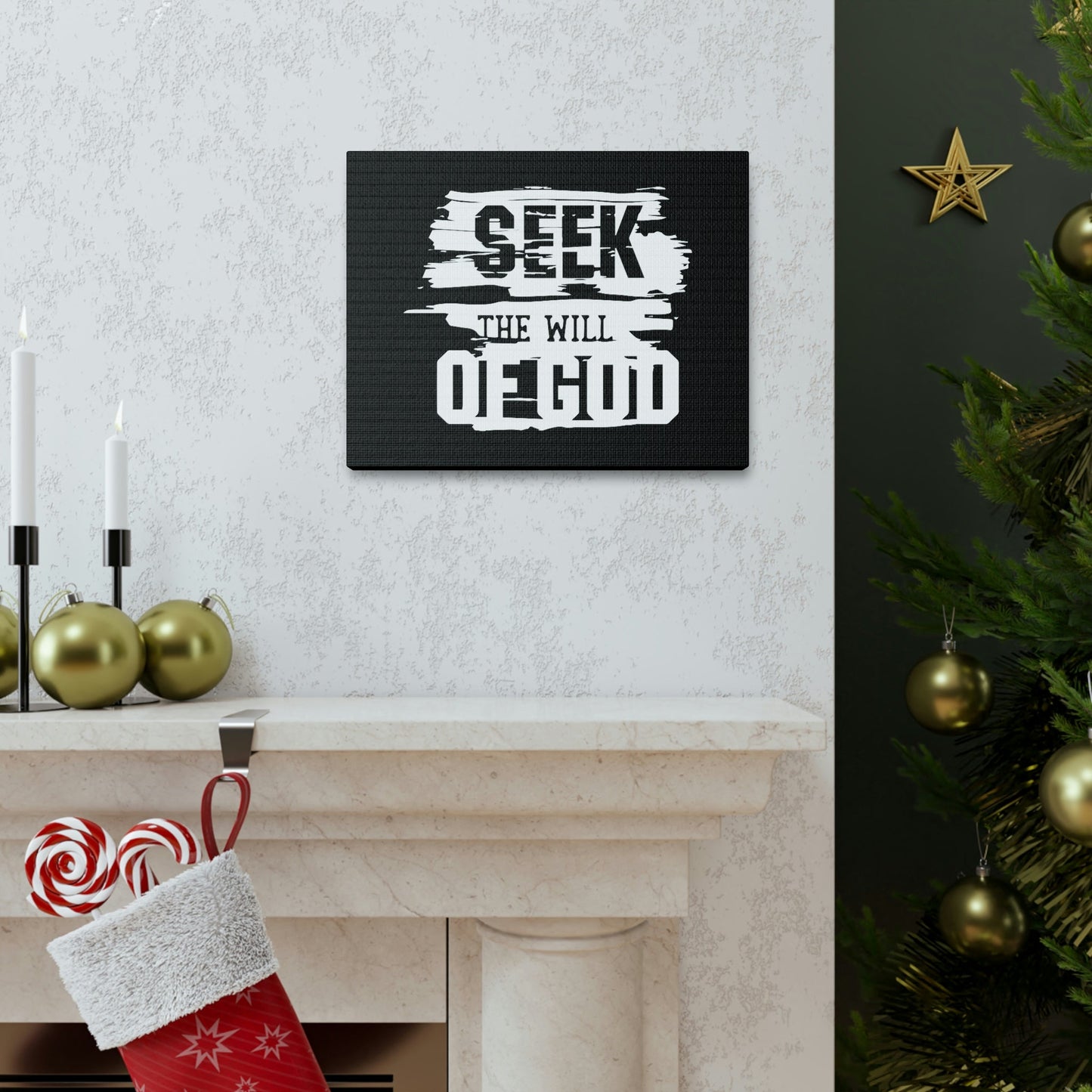 Seek The Will Of God Matthew 6:33 Christian Wall Art Bible Verse Print Ready to Hang Unframed-Express Your Love Gifts