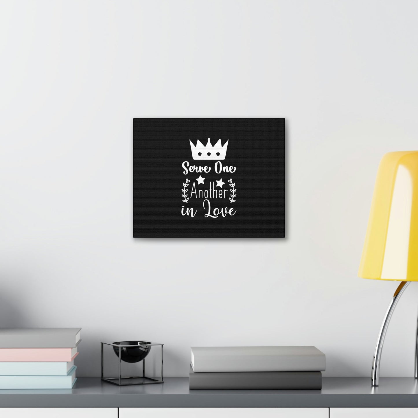 Serve One Another In Love Ephesians 5:21 Christian Wall Art Bible Verse Print Ready to Hang Unframed-Express Your Love Gifts