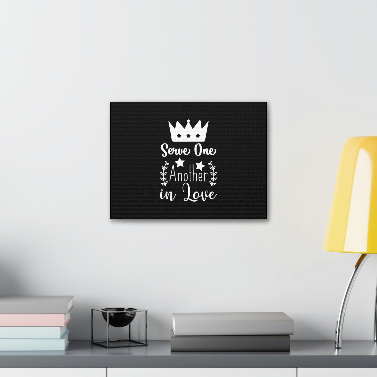 Serve One Another In Love Ephesians 5:21 Christian Wall Art Bible Verse Print Ready to Hang Unframed-Express Your Love Gifts