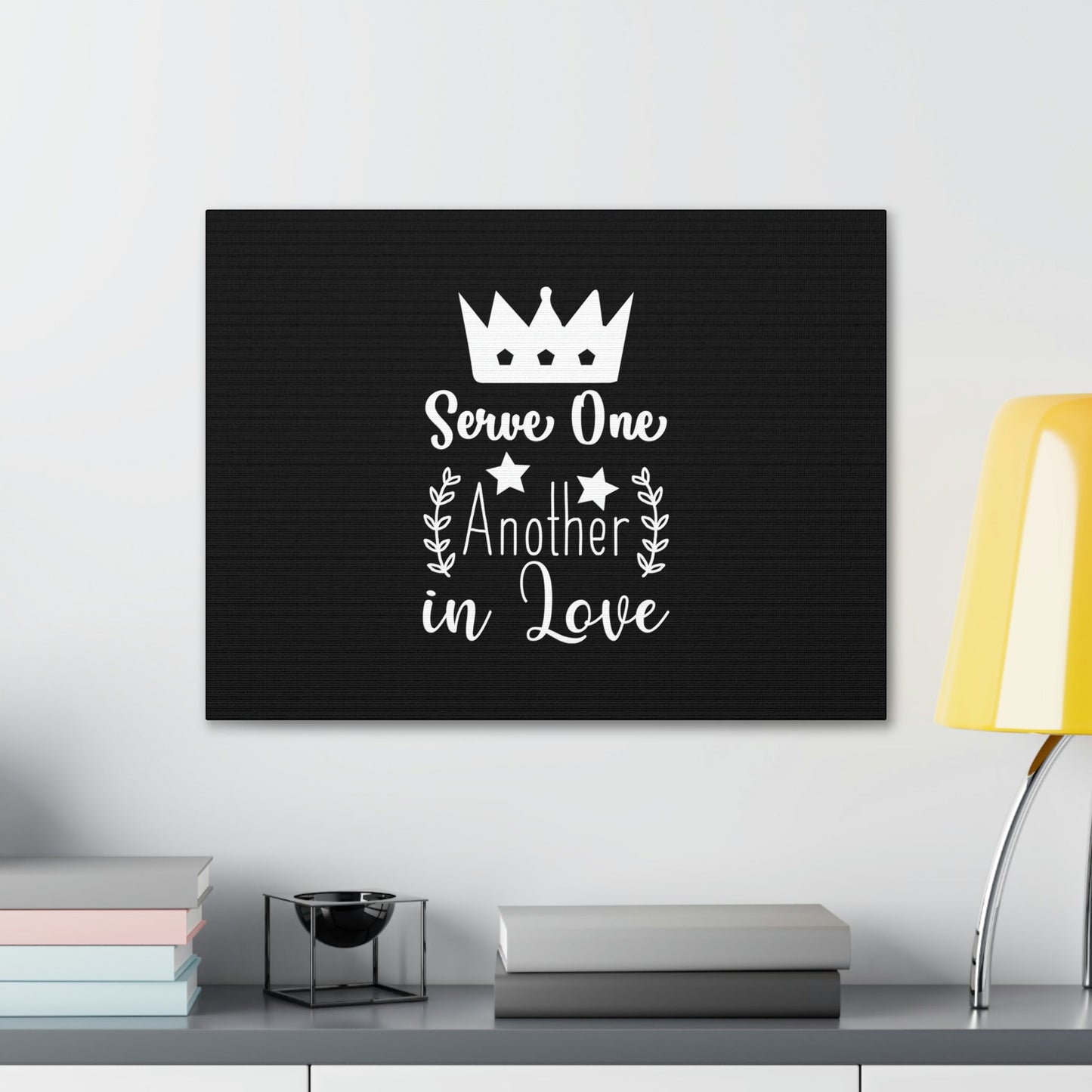 Serve One Another In Love Ephesians 5:21 Christian Wall Art Bible Verse Print Ready to Hang Unframed-Express Your Love Gifts