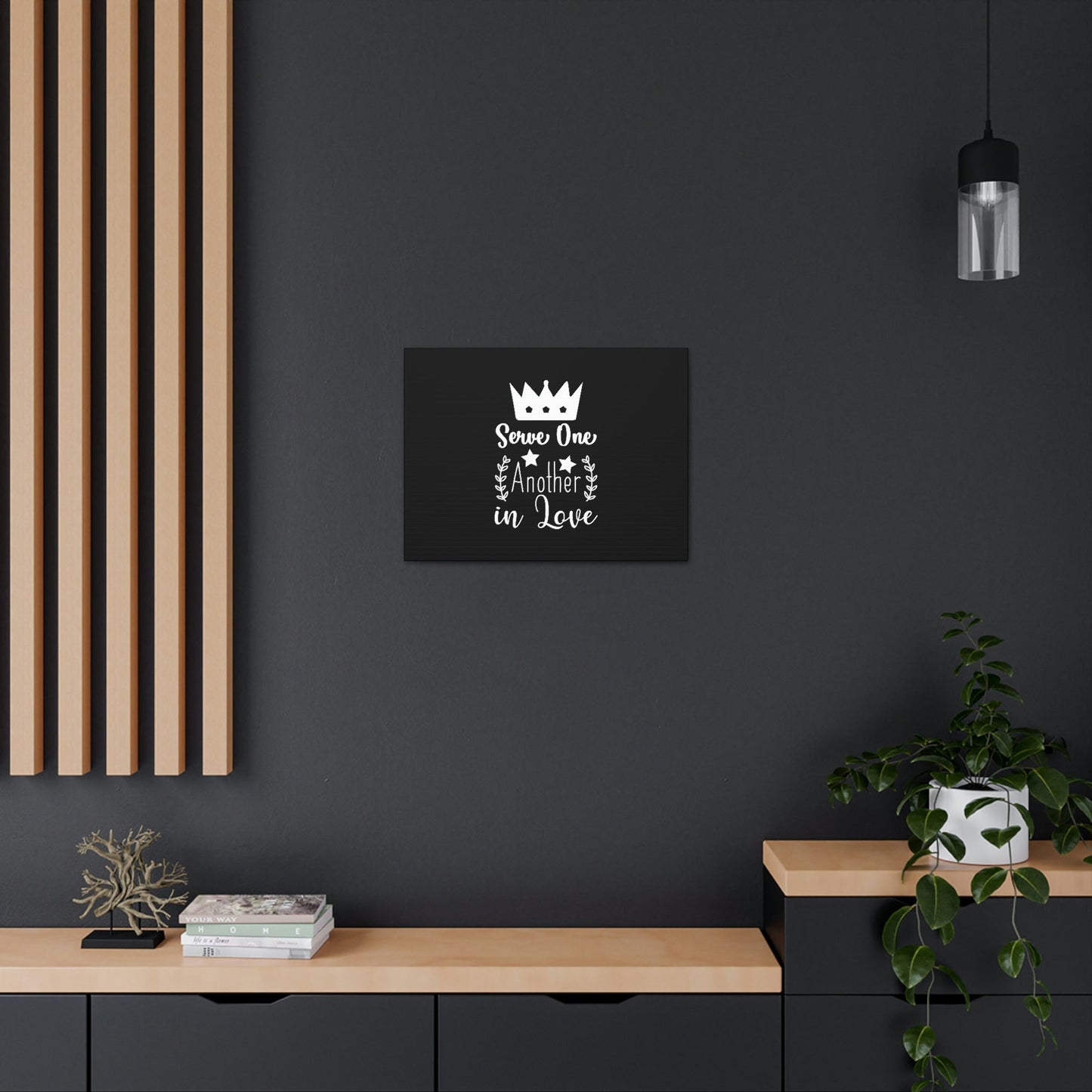 Serve One Another In Love Ephesians 5:21 Christian Wall Art Bible Verse Print Ready to Hang Unframed-Express Your Love Gifts