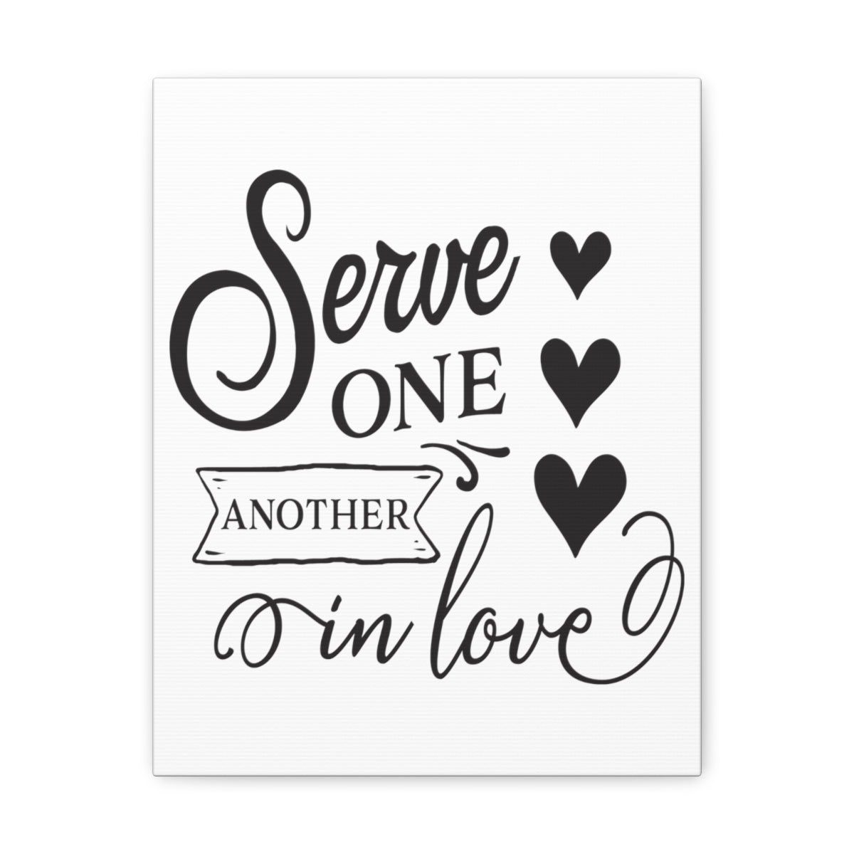 Serve One Another Matthew 5:44 Christian Wall Art Print Ready to Hang Unframed-Express Your Love Gifts