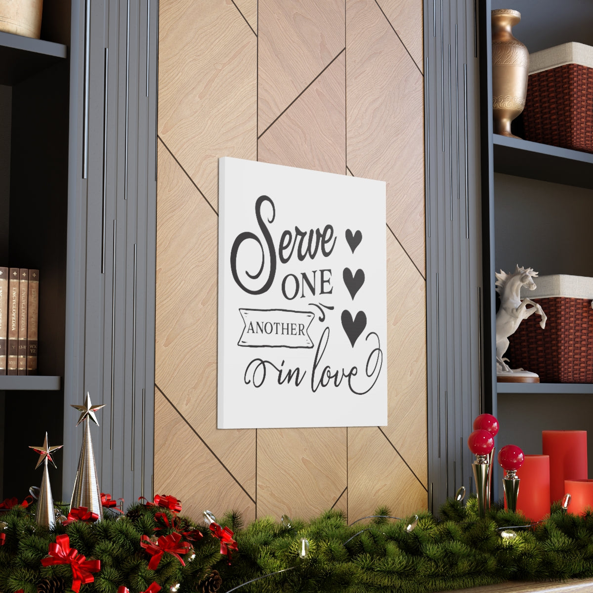 Scripture Walls Serve One Another Matthew 5:44 Christian Wall Art Print Ready to Hang Unframed-Express Your Love Gifts