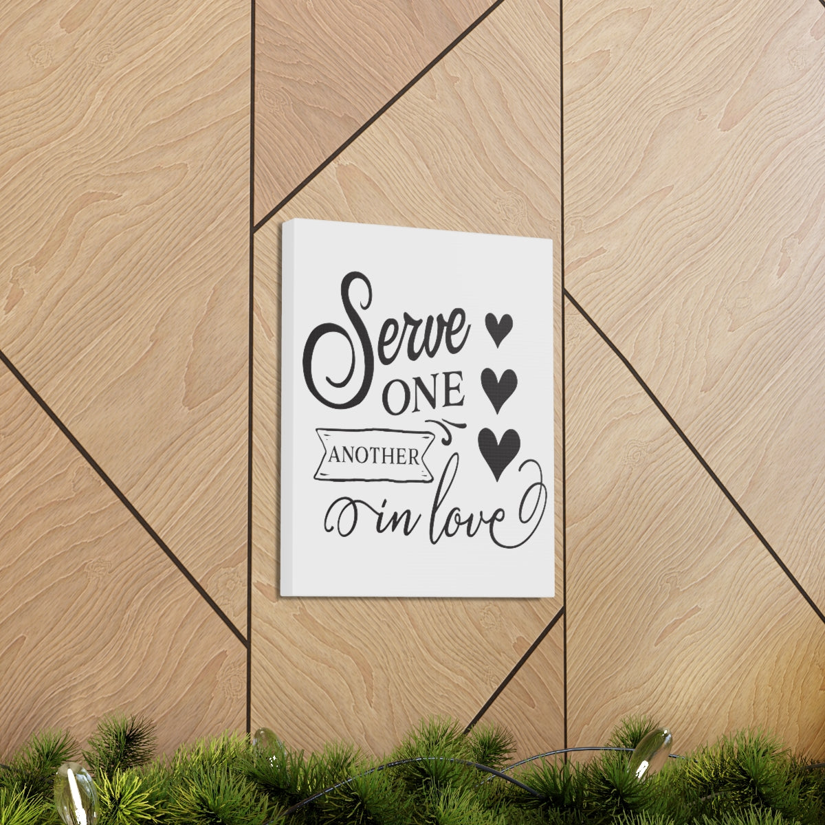 Scripture Walls Serve One Another Matthew 5:44 Christian Wall Art Print Ready to Hang Unframed-Express Your Love Gifts