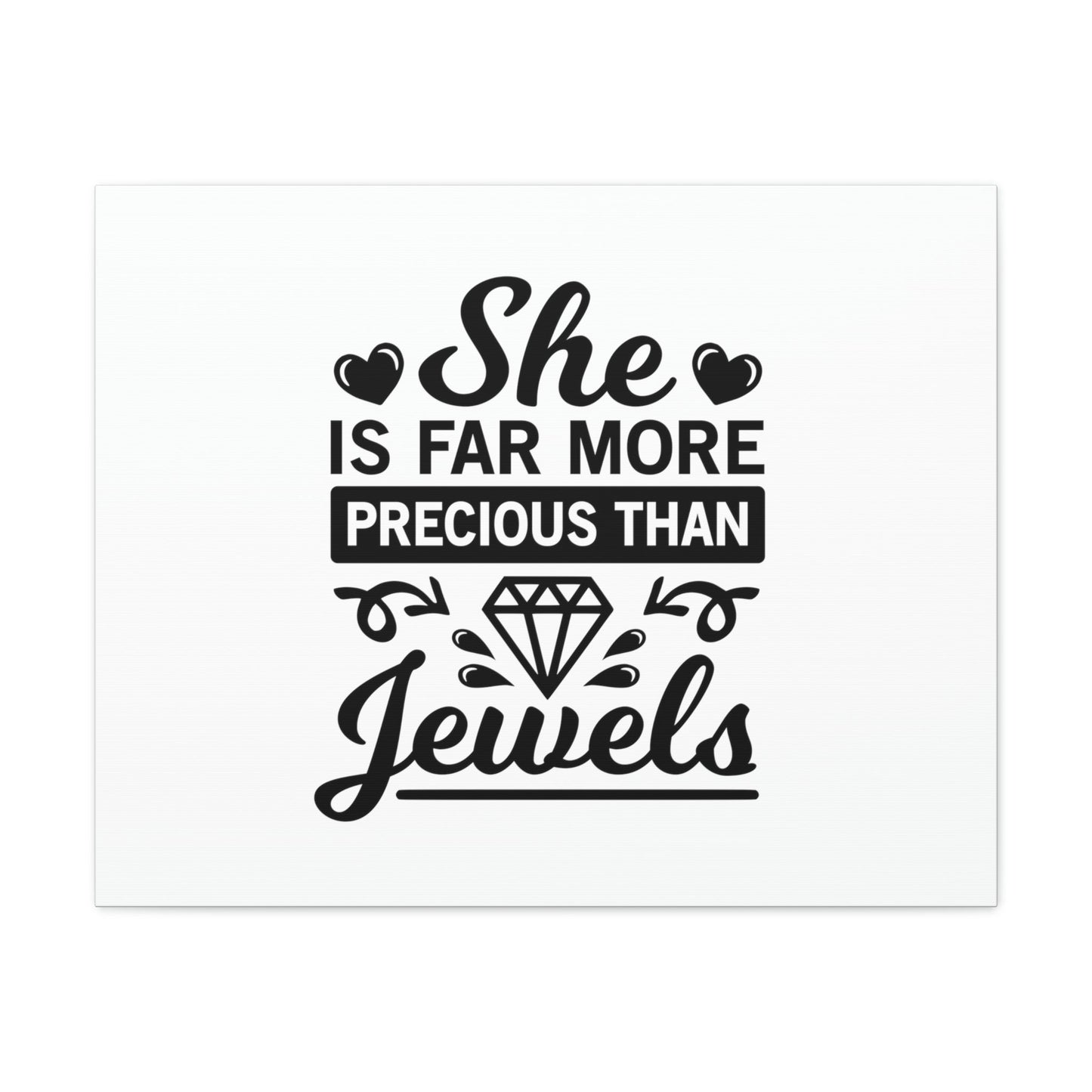 She Is Far More Precious Than Jewels Proverbs 31:10 Christian Wall Art Bible Verse Print Ready to Hang Unframed-Express Your Love Gifts