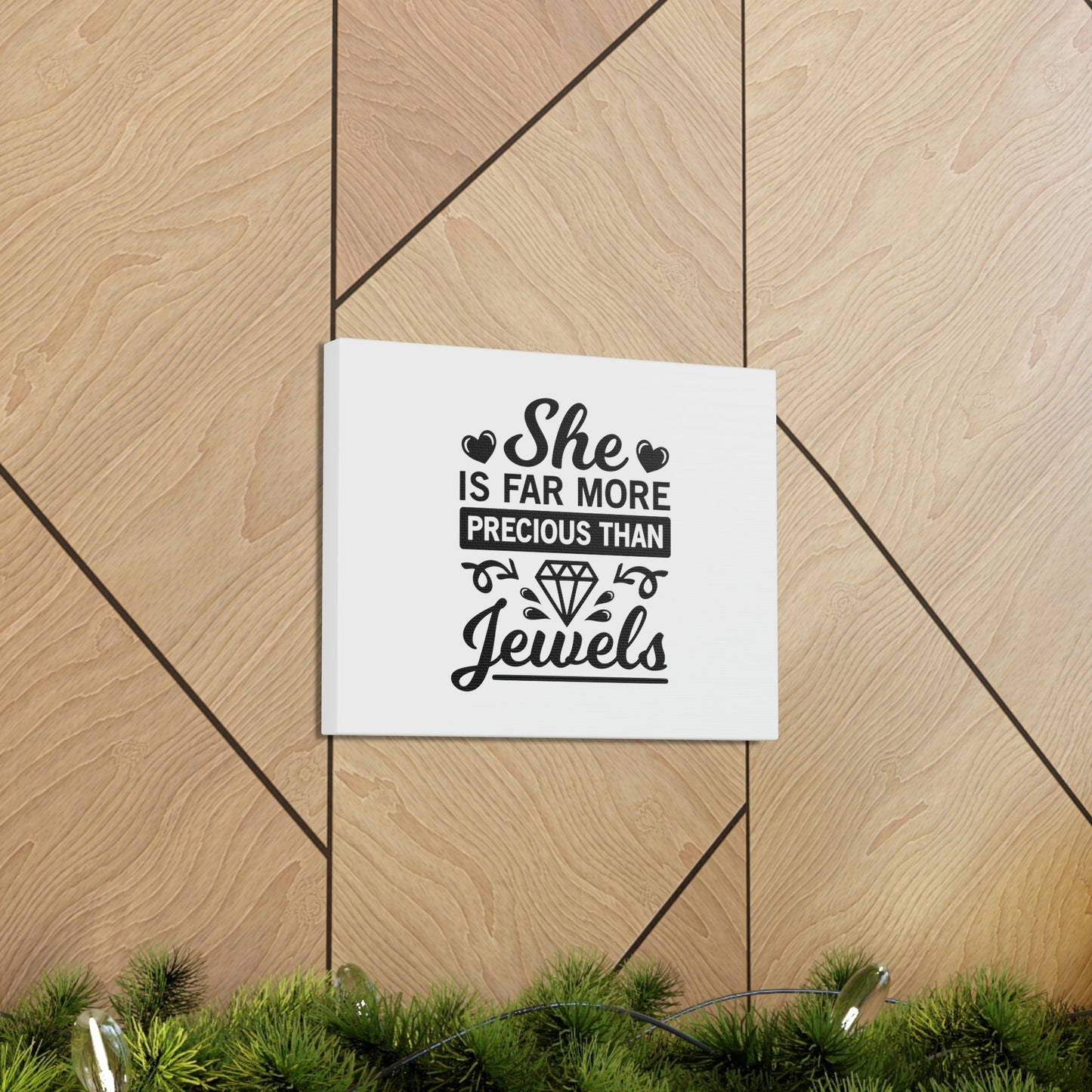 Scripture Walls She Is Far More Precious Than Jewels Proverbs 31:10 Christian Wall Art Bible Verse Print Ready to Hang Unframed-Express Your Love Gifts