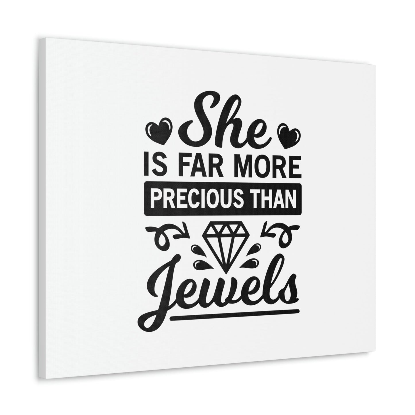 Scripture Walls She Is Far More Precious Than Jewels Proverbs 31:10 Christian Wall Art Bible Verse Print Ready to Hang Unframed-Express Your Love Gifts