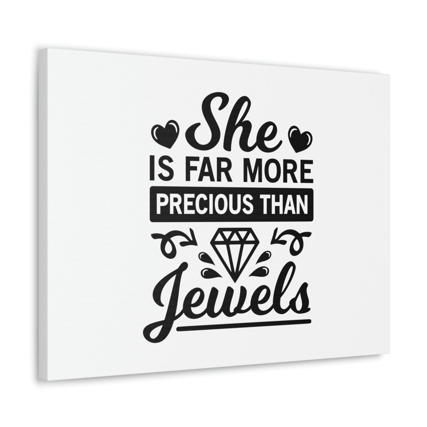 Scripture Walls She Is Far More Precious Than Jewels Proverbs 31:10 Christian Wall Art Bible Verse Print Ready to Hang Unframed-Express Your Love Gifts
