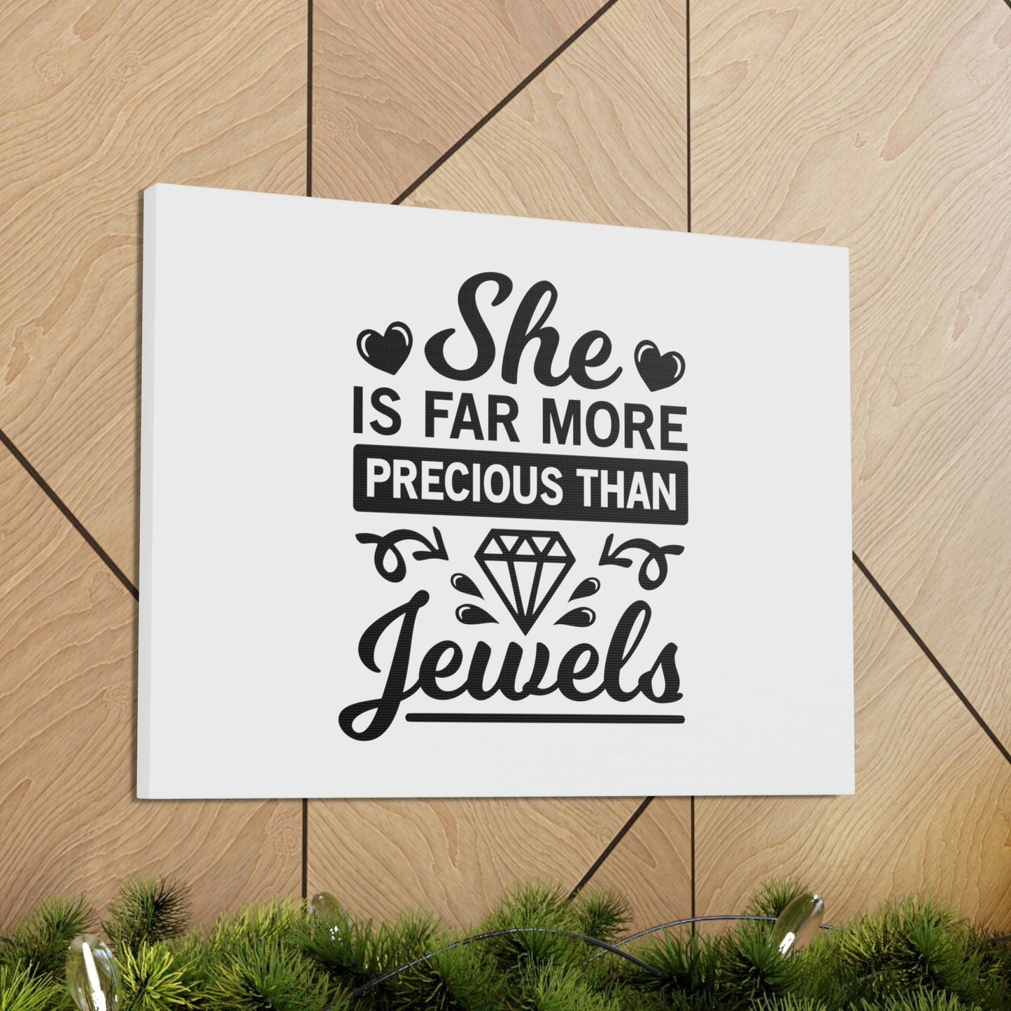 Scripture Walls She Is Far More Precious Than Jewels Proverbs 31:10 Christian Wall Art Bible Verse Print Ready to Hang Unframed-Express Your Love Gifts