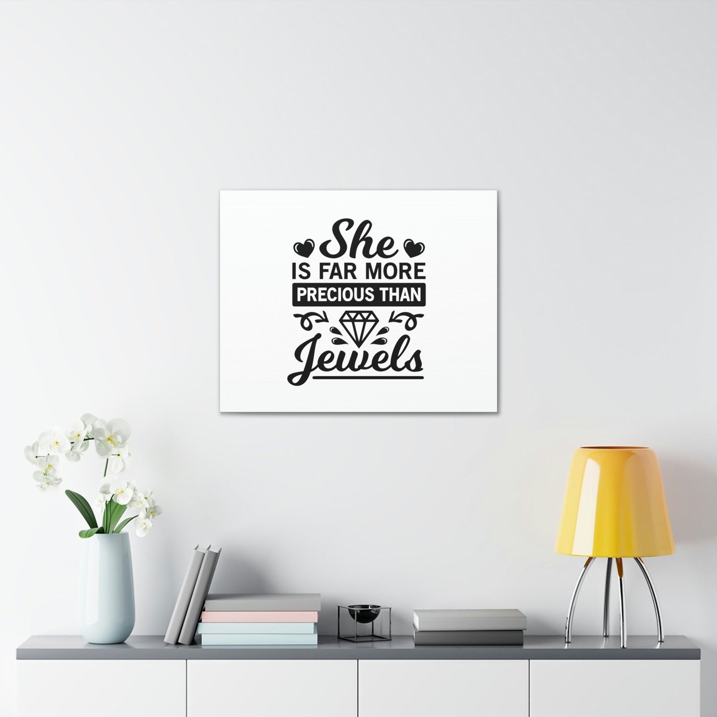 Scripture Walls She Is Far More Precious Than Jewels Proverbs 31:10 Christian Wall Art Bible Verse Print Ready to Hang Unframed-Express Your Love Gifts