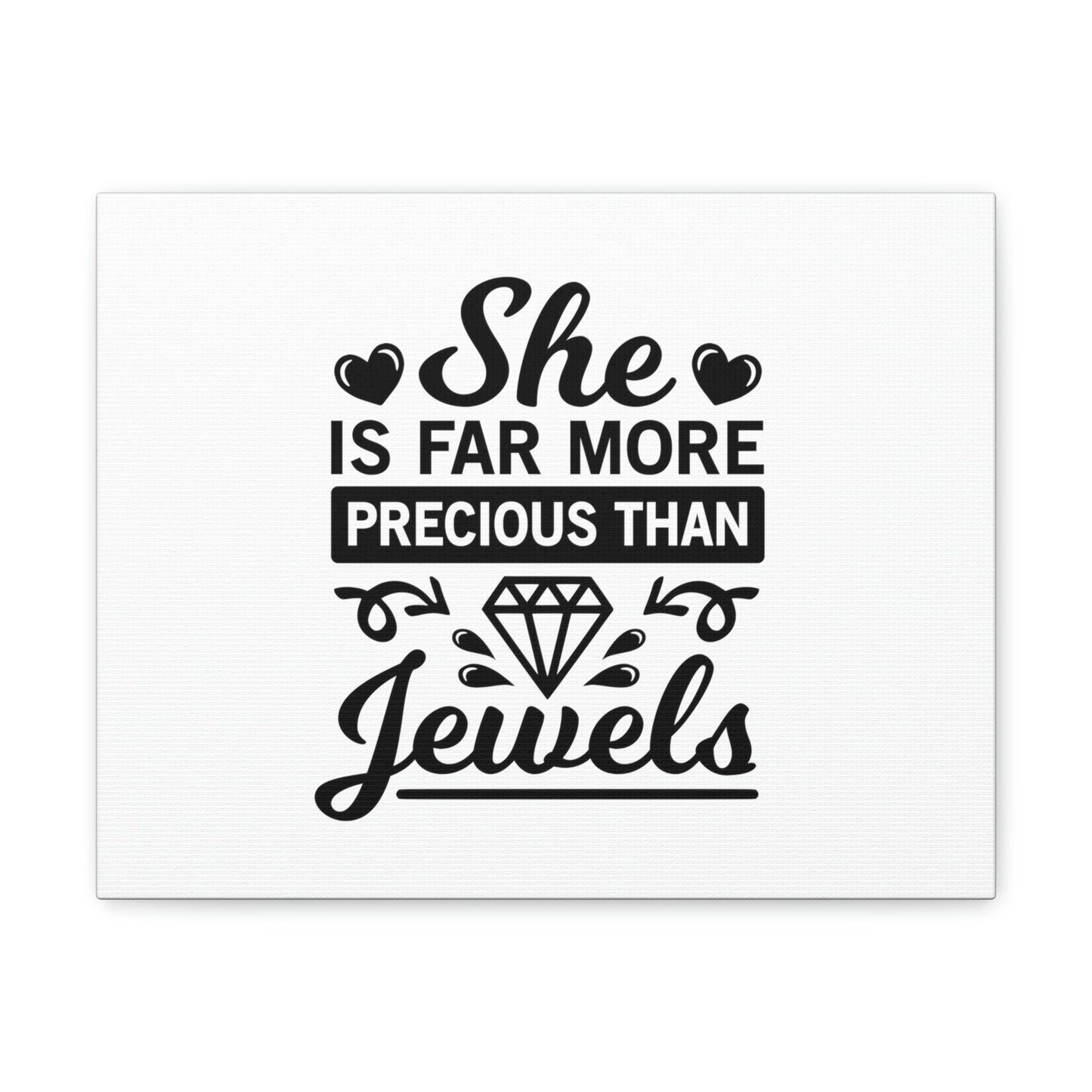 Scripture Walls She Is Far More Precious Than Jewels Proverbs 31:10 Christian Wall Art Bible Verse Print Ready to Hang Unframed-Express Your Love Gifts
