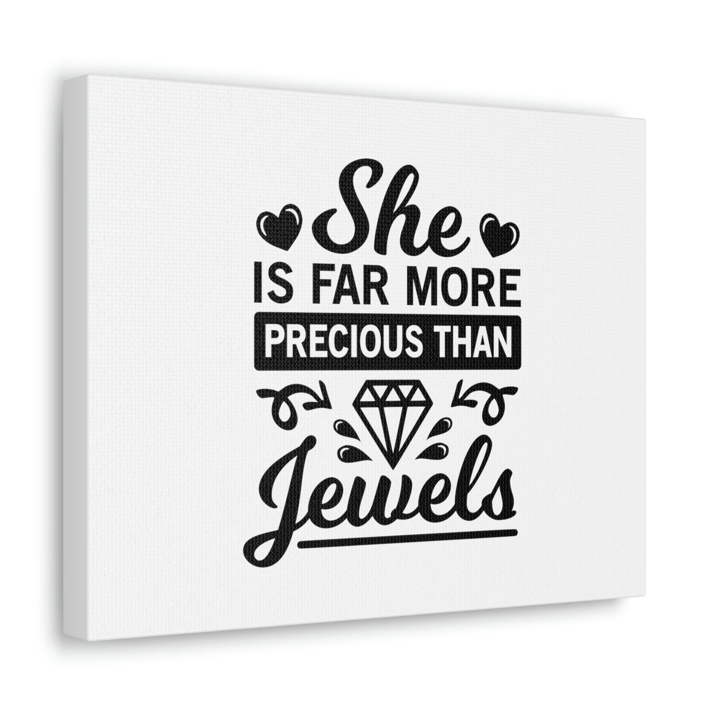 Scripture Walls She Is Far More Precious Than Jewels Proverbs 31:10 Christian Wall Art Bible Verse Print Ready to Hang Unframed-Express Your Love Gifts
