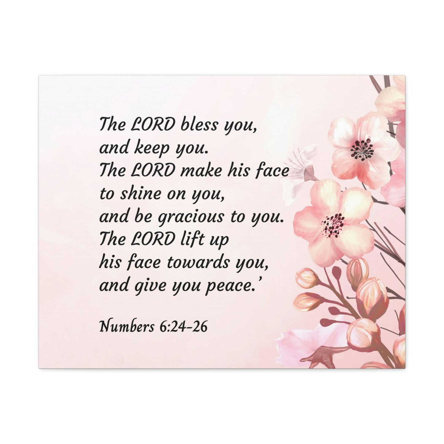 Scripture Walls Shine On You Numbers 6:24 Bible Verse Canvas Christian Wall Art Ready to Hang Unframed-Express Your Love Gifts