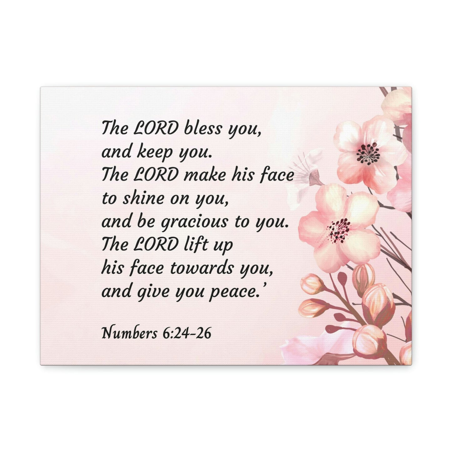 Scripture Walls Shine On You Numbers 6:24 Bible Verse Canvas Christian Wall Art Ready to Hang Unframed-Express Your Love Gifts