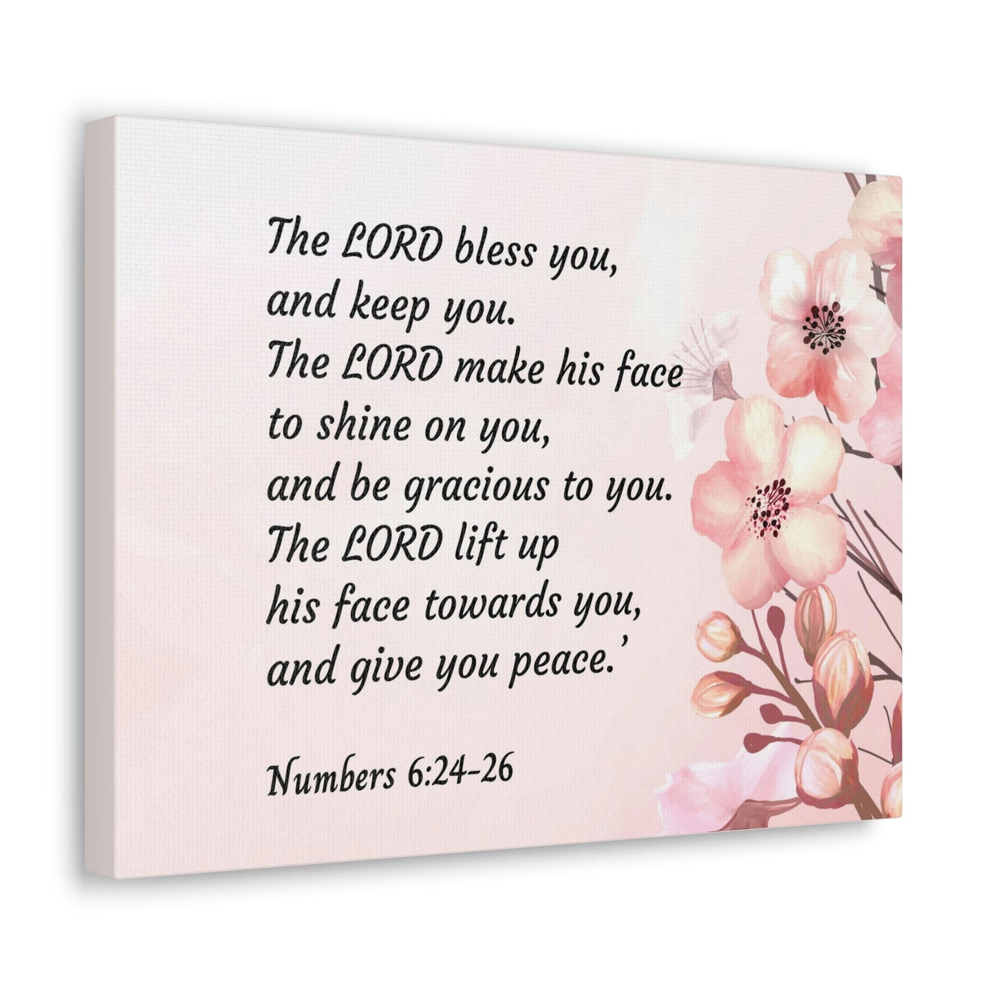 Scripture Walls Shine On You Numbers 6:24 Bible Verse Canvas Christian Wall Art Ready to Hang Unframed-Express Your Love Gifts