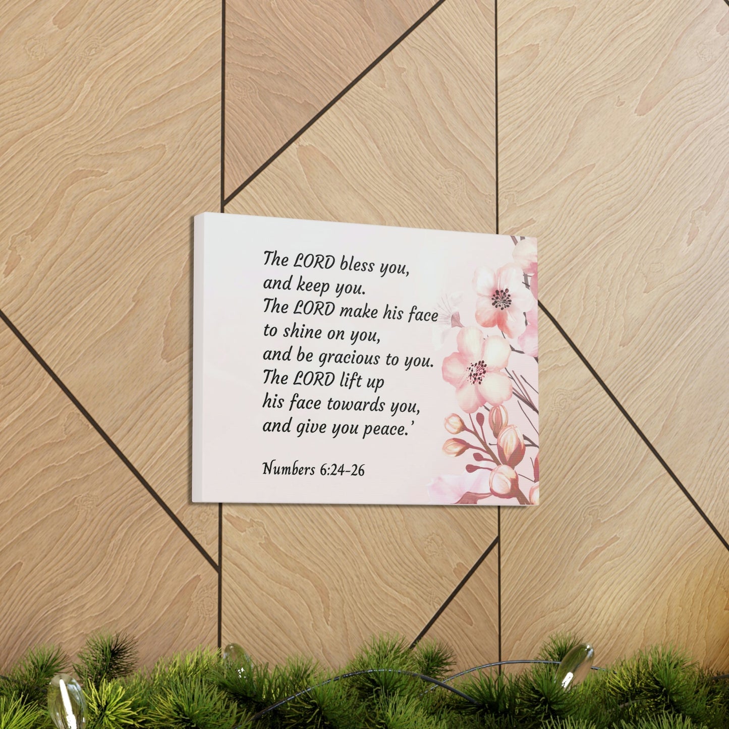 Scripture Walls Shine On You Numbers 6:24 Bible Verse Canvas Christian Wall Art Ready to Hang Unframed-Express Your Love Gifts