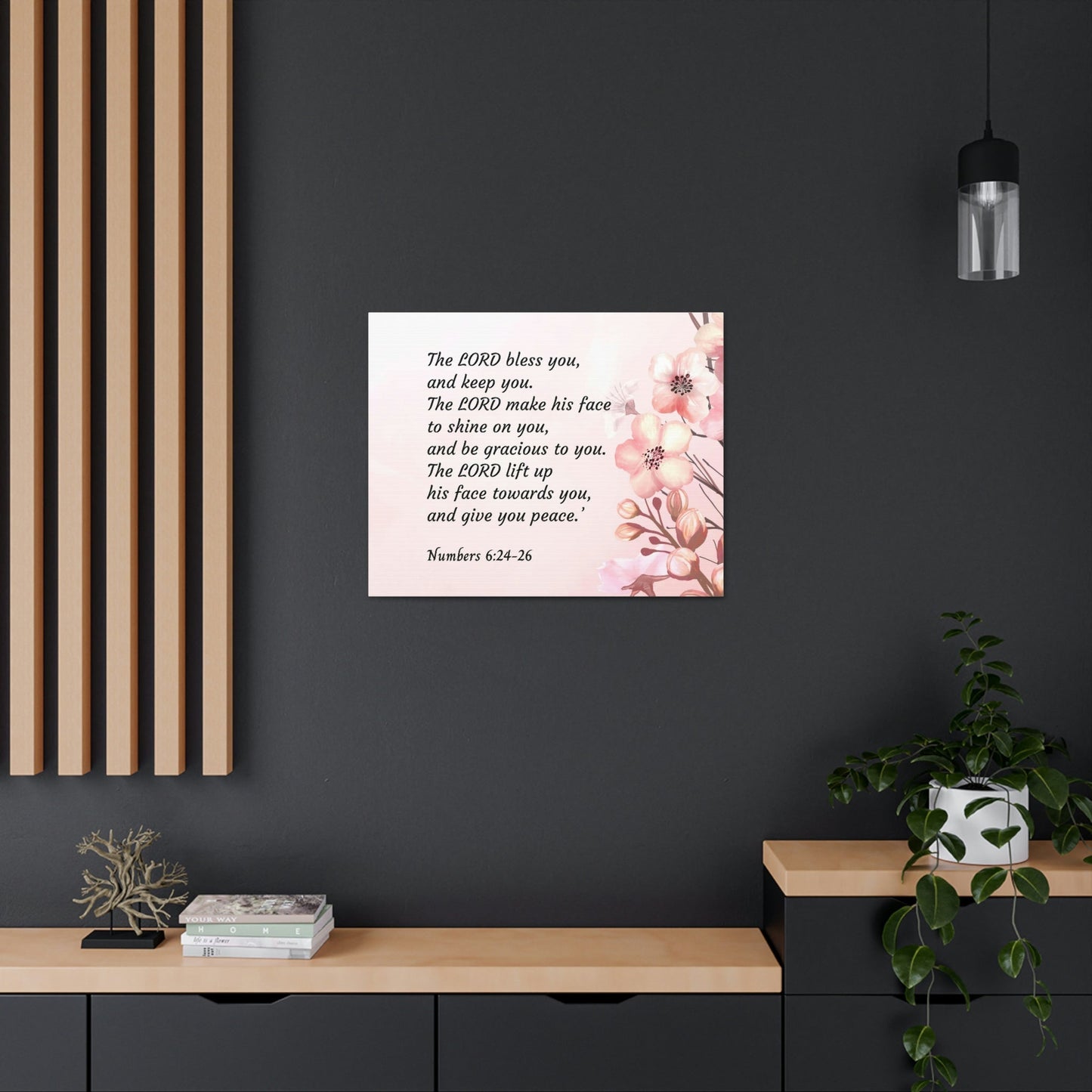 Scripture Walls Shine On You Numbers 6:24 Bible Verse Canvas Christian Wall Art Ready to Hang Unframed-Express Your Love Gifts