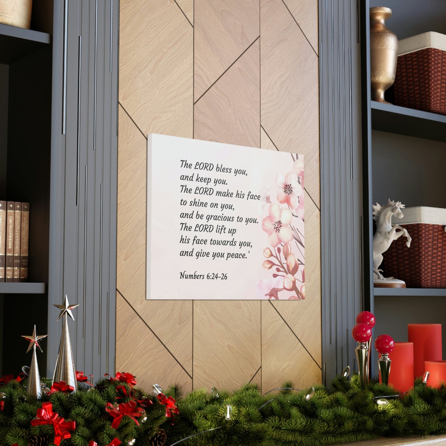 Scripture Walls Shine On You Numbers 6:24 Bible Verse Canvas Christian Wall Art Ready to Hang Unframed-Express Your Love Gifts