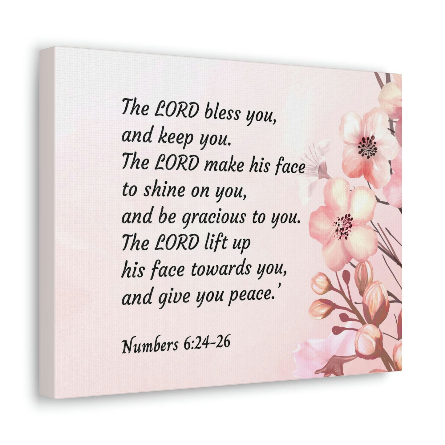 Scripture Walls Shine On You Numbers 6:24 Bible Verse Canvas Christian Wall Art Ready to Hang Unframed-Express Your Love Gifts