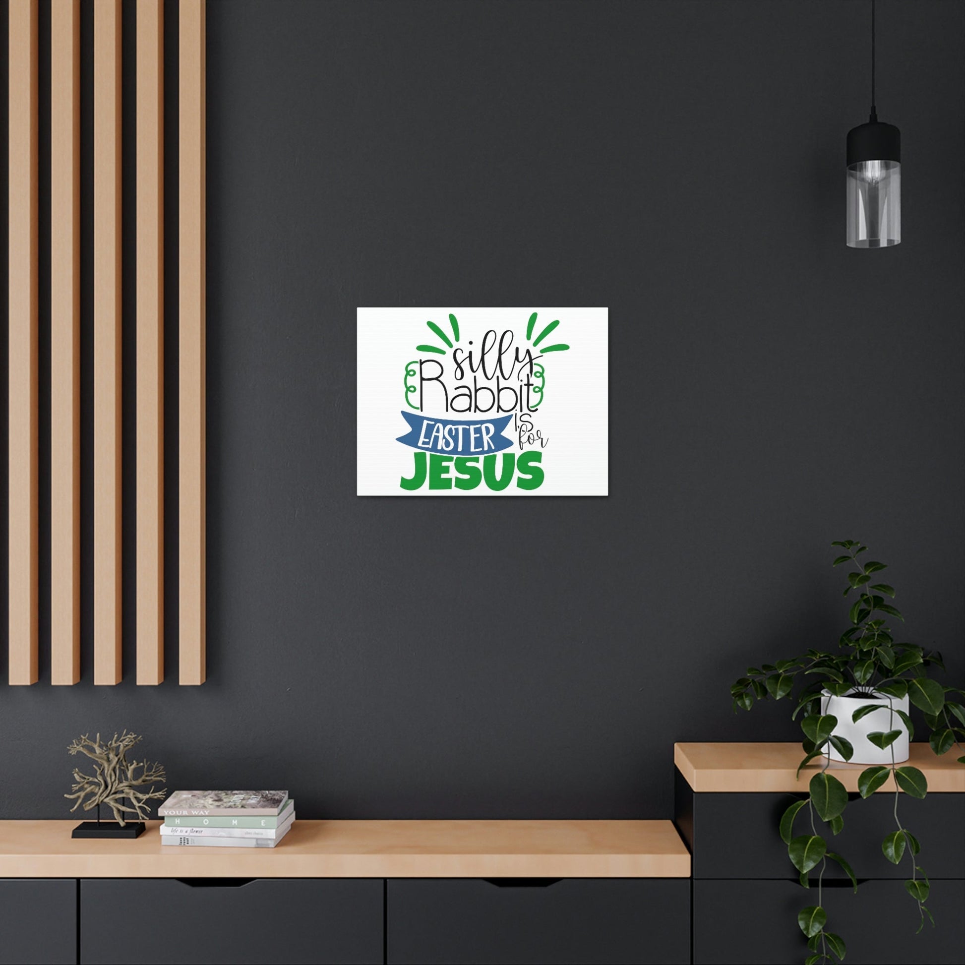 Scripture Walls Silly Rabbit, Easter Is For Jesus 1 Peter 1:3 Christian Wall Art Print Ready to Hang Unframed-Express Your Love Gifts