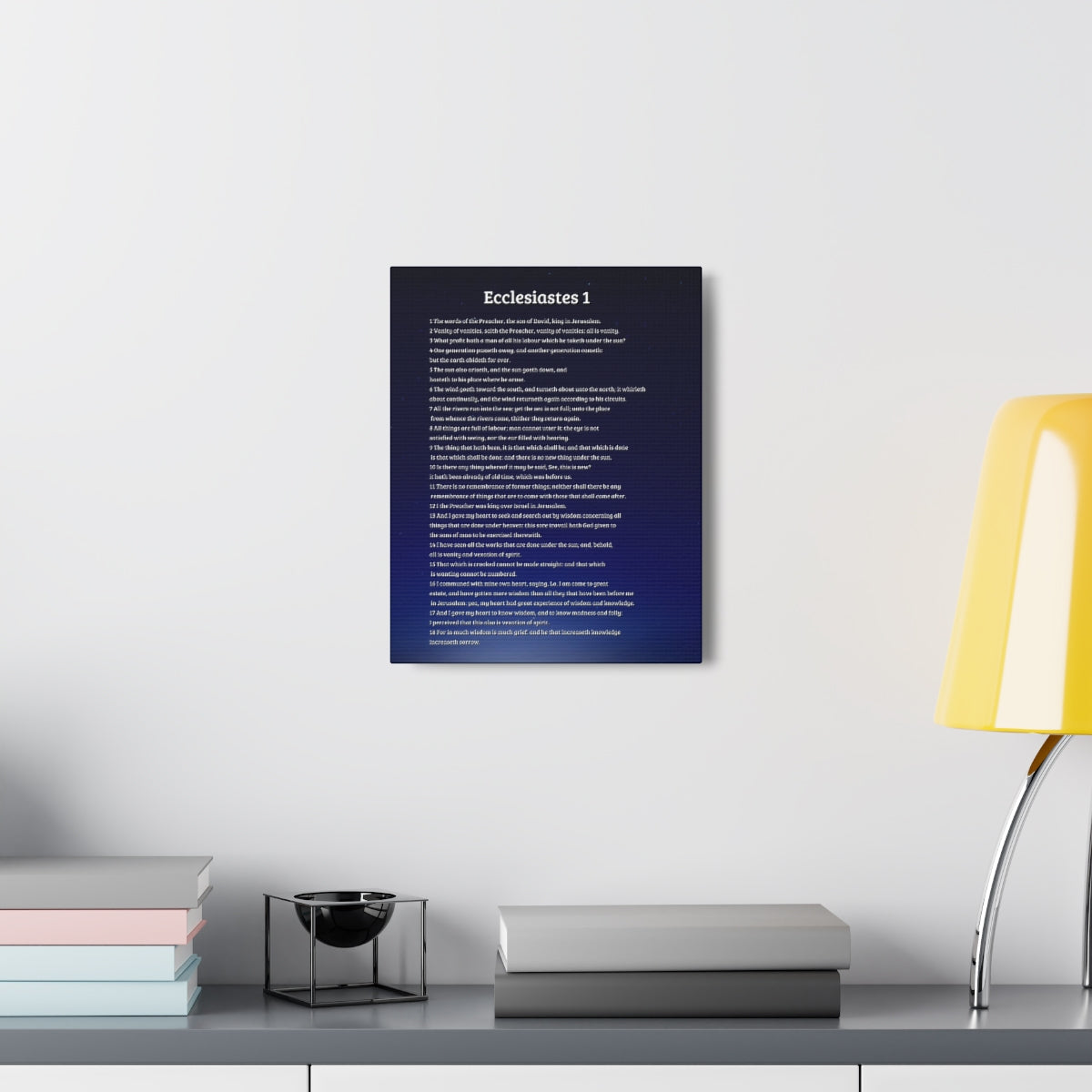 Scripture Walls Ecclesiastes 1 Chapter Sky Bible Canvas Christian Wall Art Ready to Hang Unframed-Express Your Love Gifts