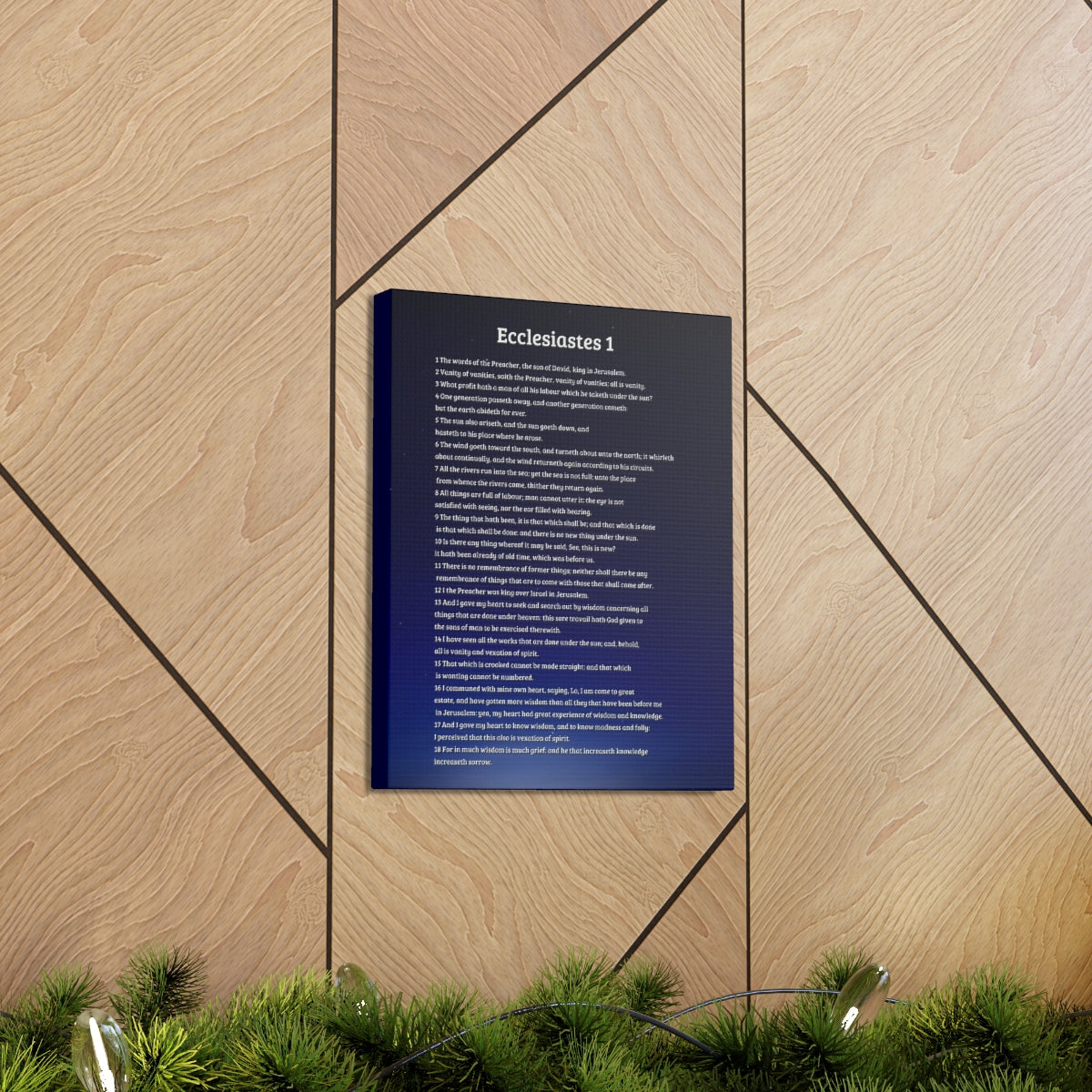 Scripture Walls Ecclesiastes 1 Chapter Sky Bible Canvas Christian Wall Art Ready to Hang Unframed-Express Your Love Gifts