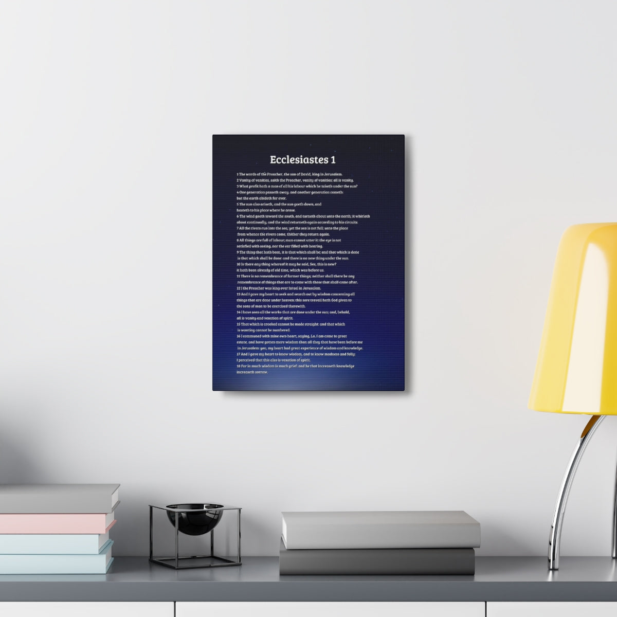 Scripture Walls Ecclesiastes 1 Chapter Sky Bible Canvas Christian Wall Art Ready to Hang Unframed-Express Your Love Gifts