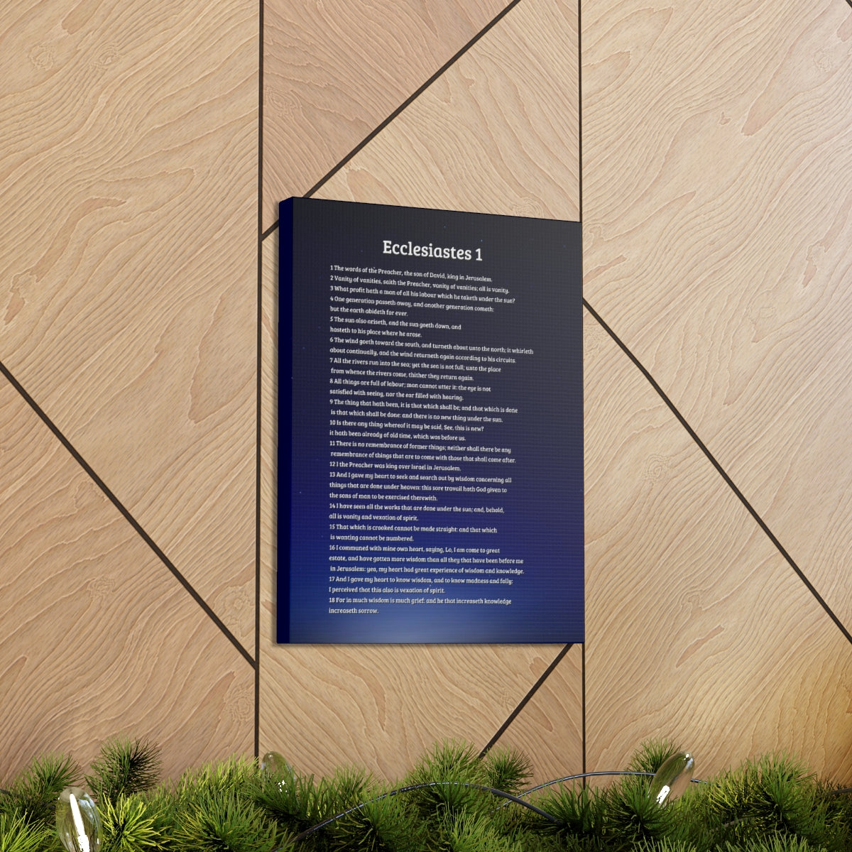 Scripture Walls Ecclesiastes 1 Chapter Sky Bible Canvas Christian Wall Art Ready to Hang Unframed-Express Your Love Gifts