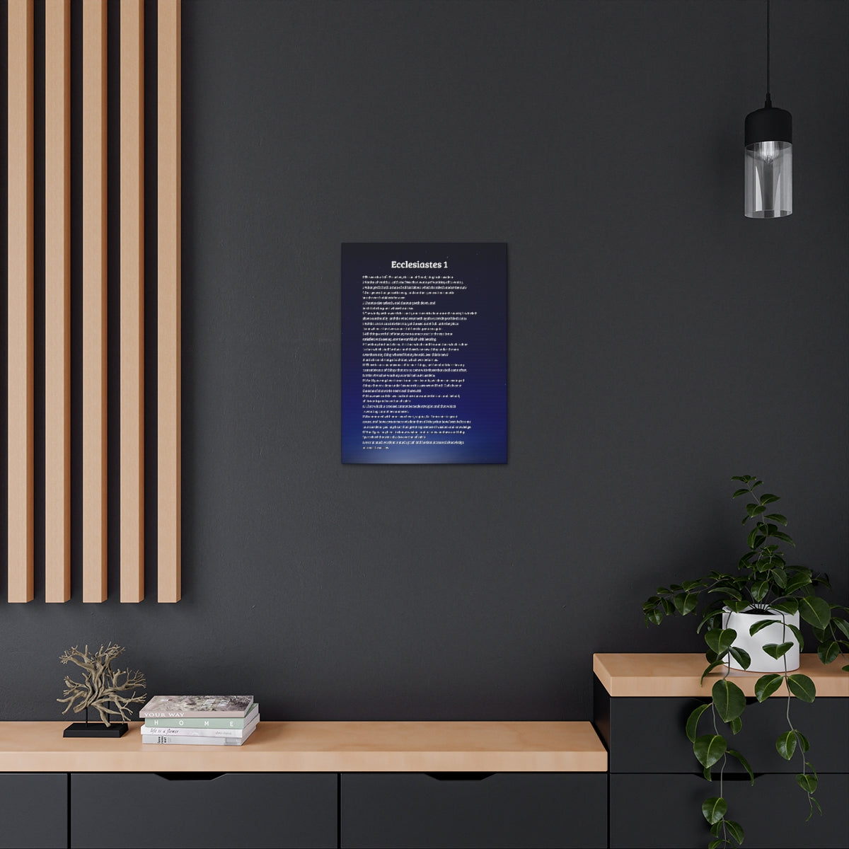 Scripture Walls Ecclesiastes 1 Chapter Sky Bible Canvas Christian Wall Art Ready to Hang Unframed-Express Your Love Gifts