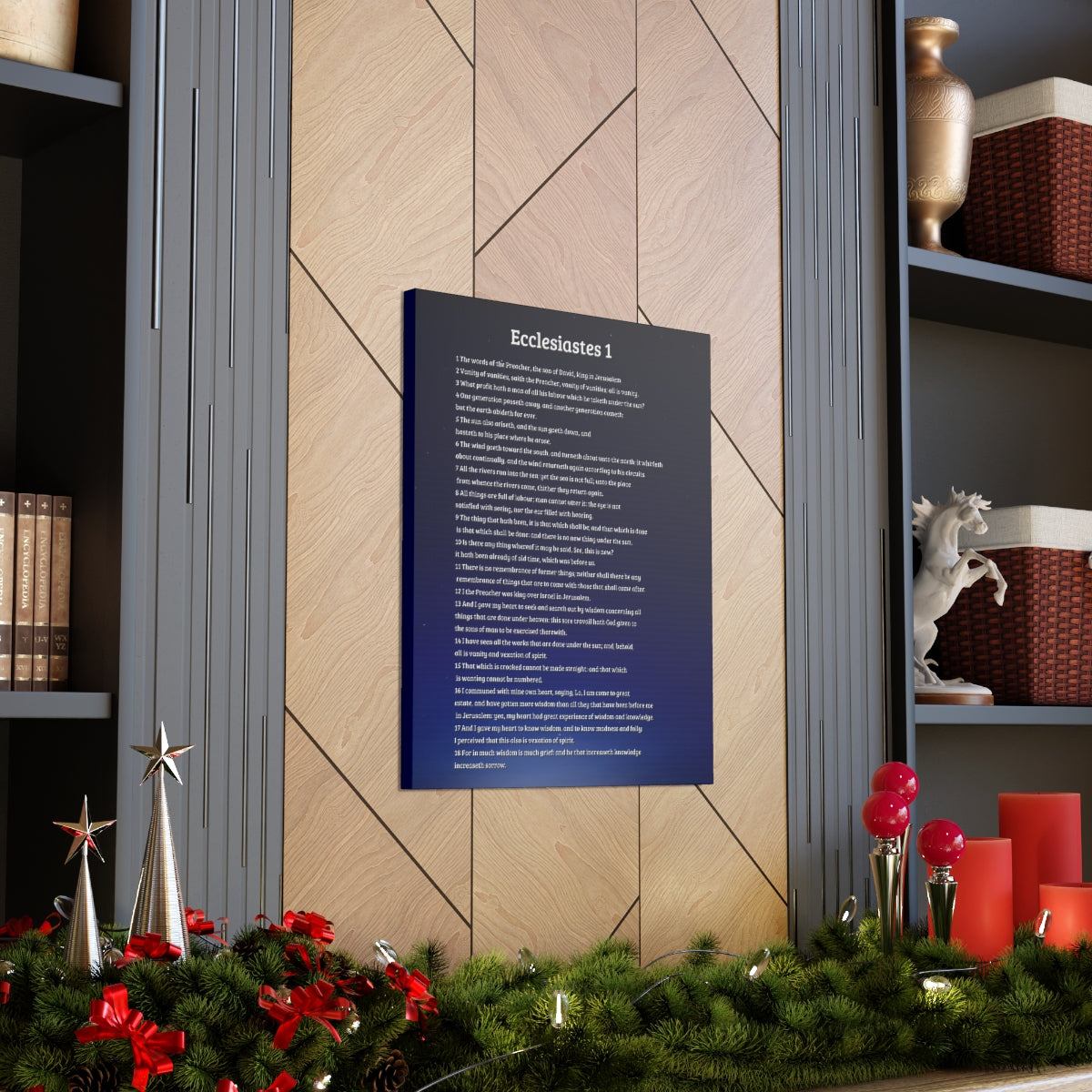 Scripture Walls Ecclesiastes 1 Chapter Sky Bible Canvas Christian Wall Art Ready to Hang Unframed-Express Your Love Gifts
