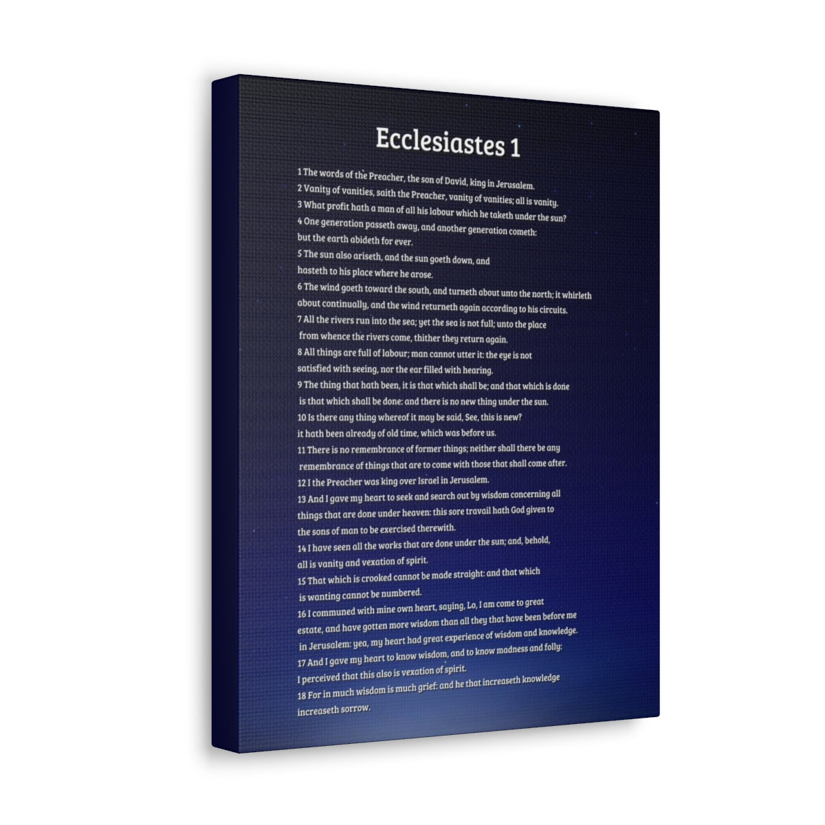 Scripture Walls Ecclesiastes 1 Chapter Sky Bible Canvas Christian Wall Art Ready to Hang Unframed-Express Your Love Gifts