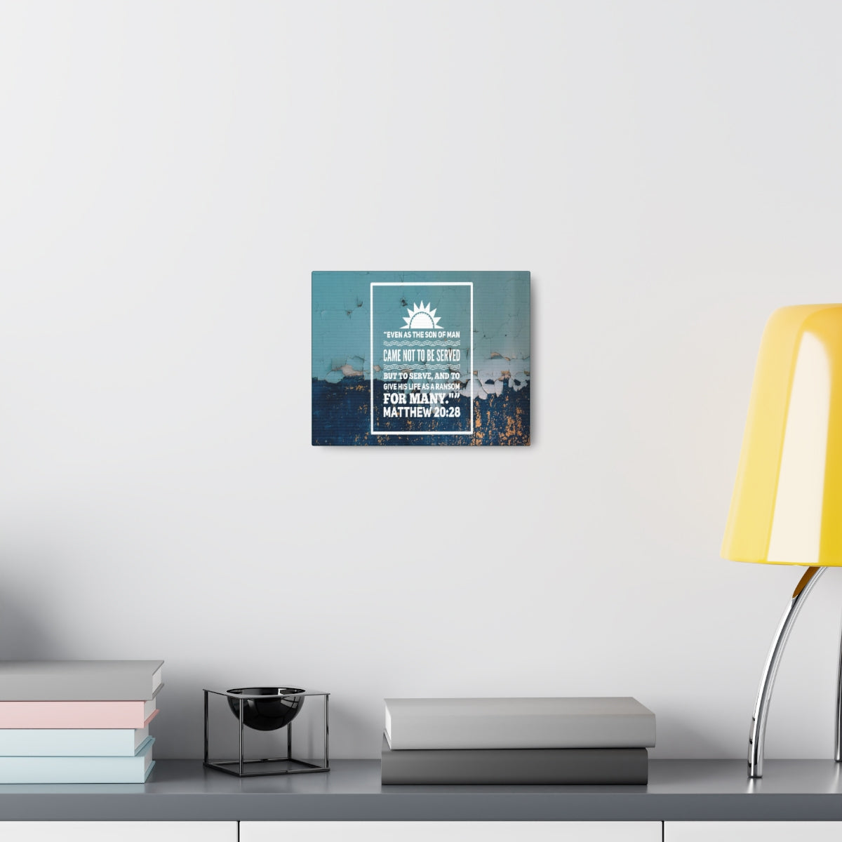 Scripture Walls Son Of Man Matthew 20:28 Bible Verse Canvas Christian Wall Art Bible Verse Print Ready To Hang Unframed-Express Your Love Gifts